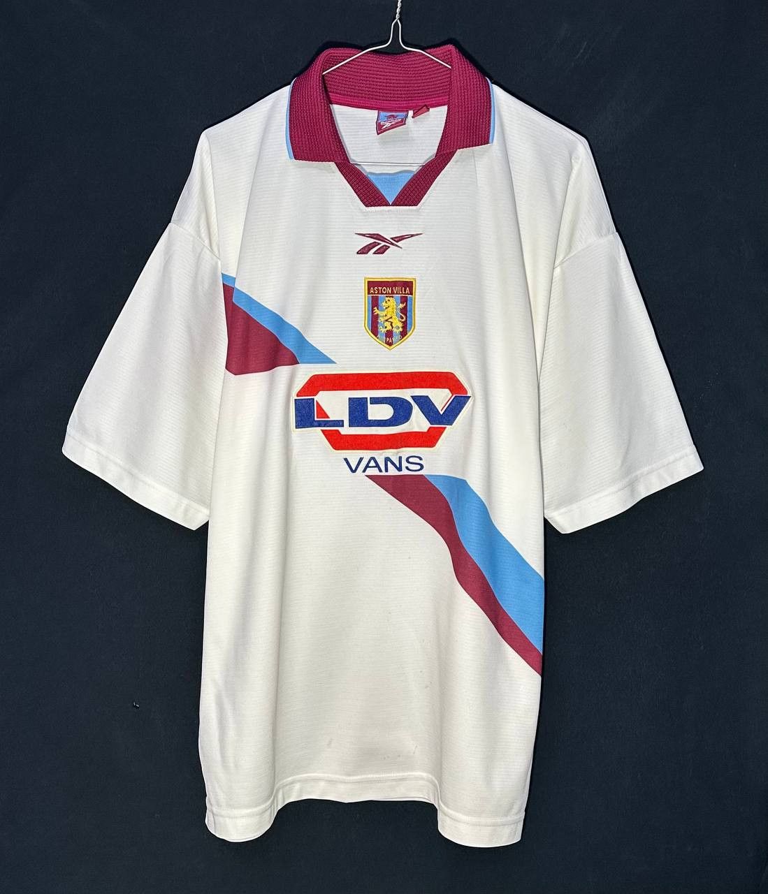 Reebok Aston Villa Away 1999 2000 Reebok football Jersey Shirt Size US L / EU 52-54 / 3 - 1 Thumbnail