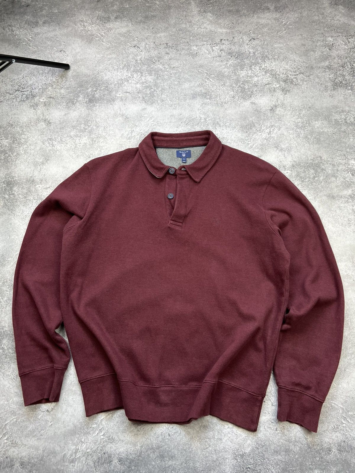 Gant Gant Mens Classic Sweater 1/4 Zip Cherry Red Size US XL / EU 56 / 4 - 1 Thumbnail