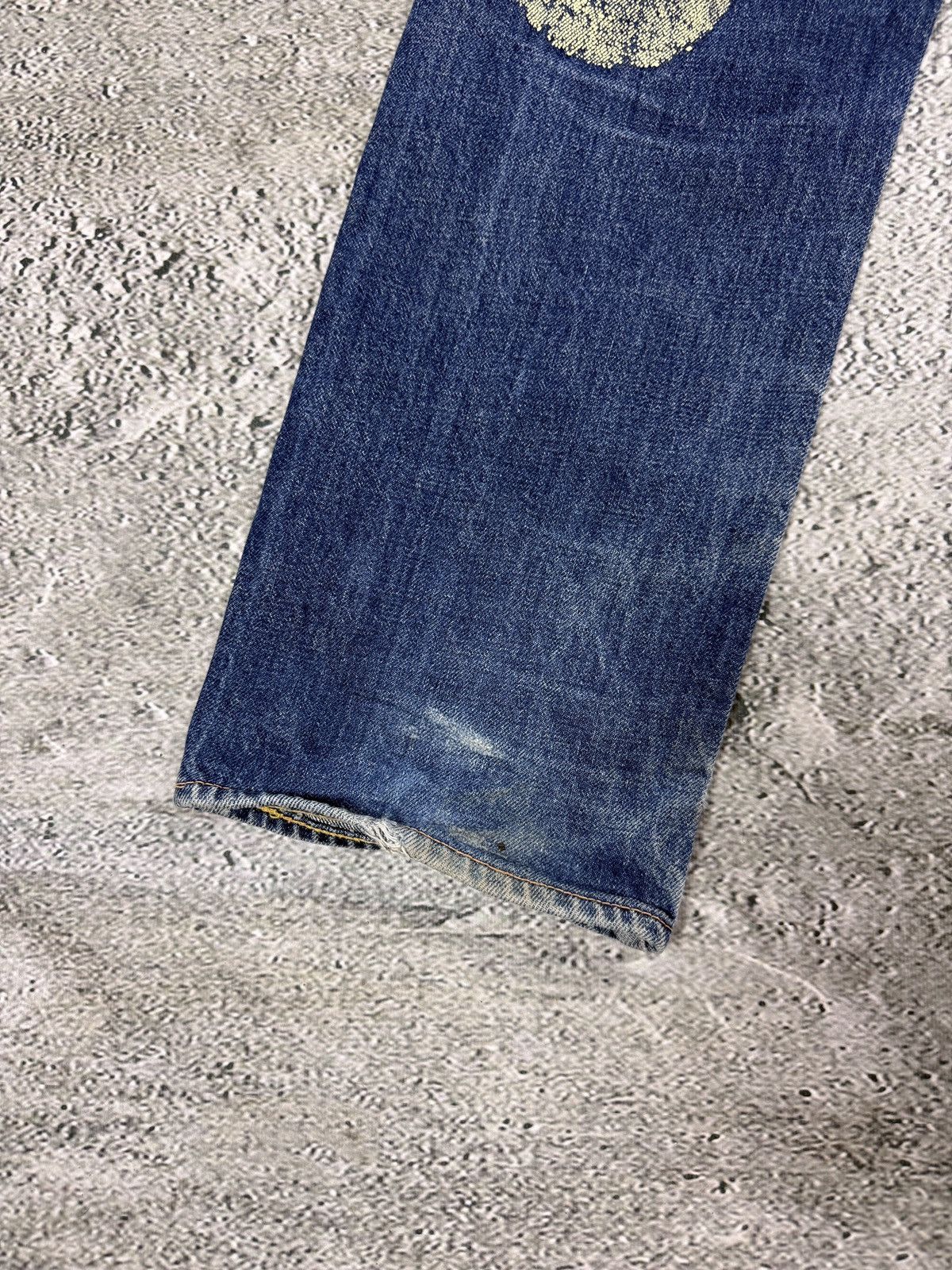 Evisu Evisu jeans yellow daicock big logo blue selvedge denim Size US 30 / EU 46 - 2 Thumbnail