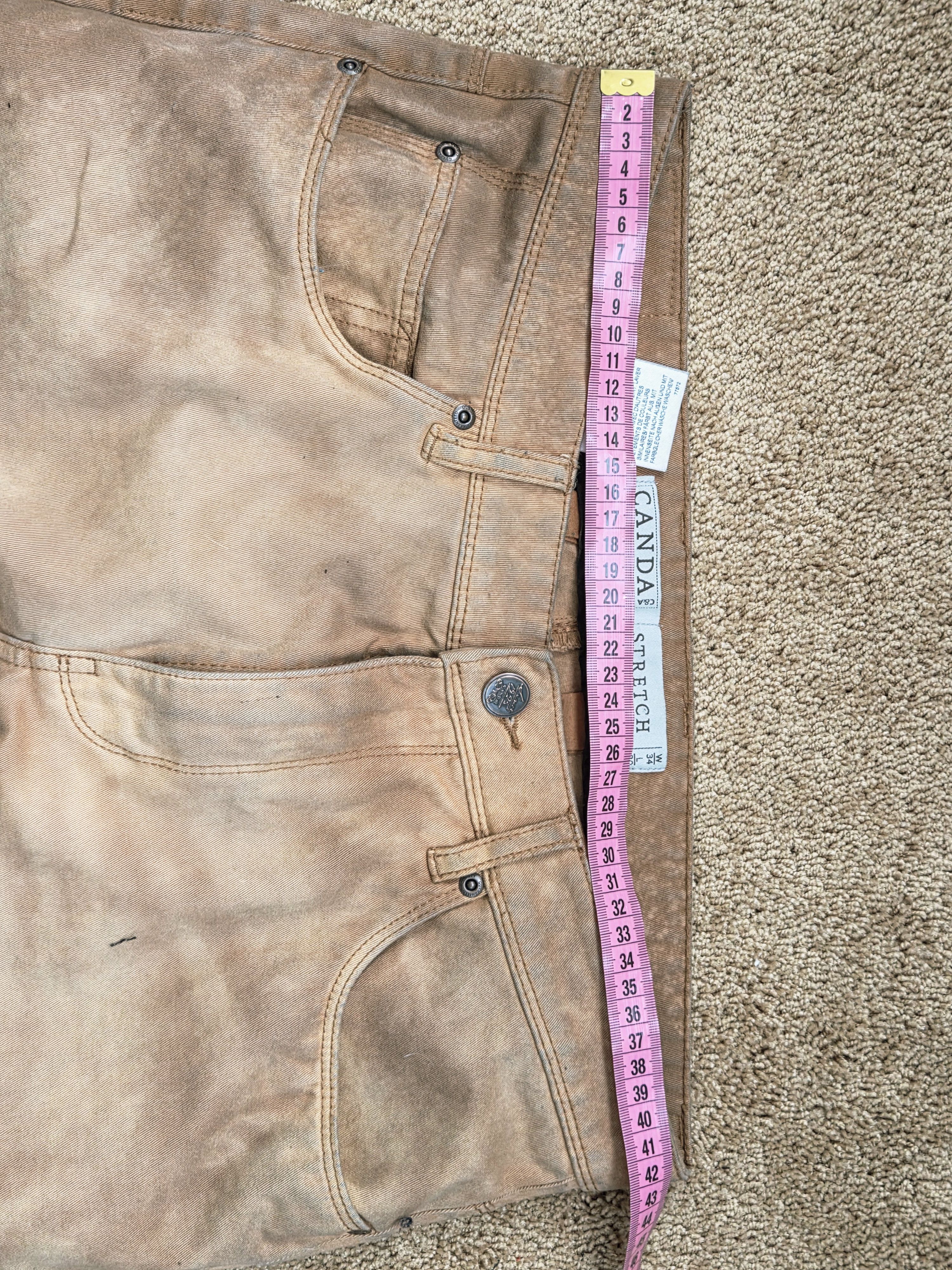 Japanese Brand Custom Hand-Reworked Patchwork Flare Pants Size US 32 / EU 48 - 5 Thumbnail
