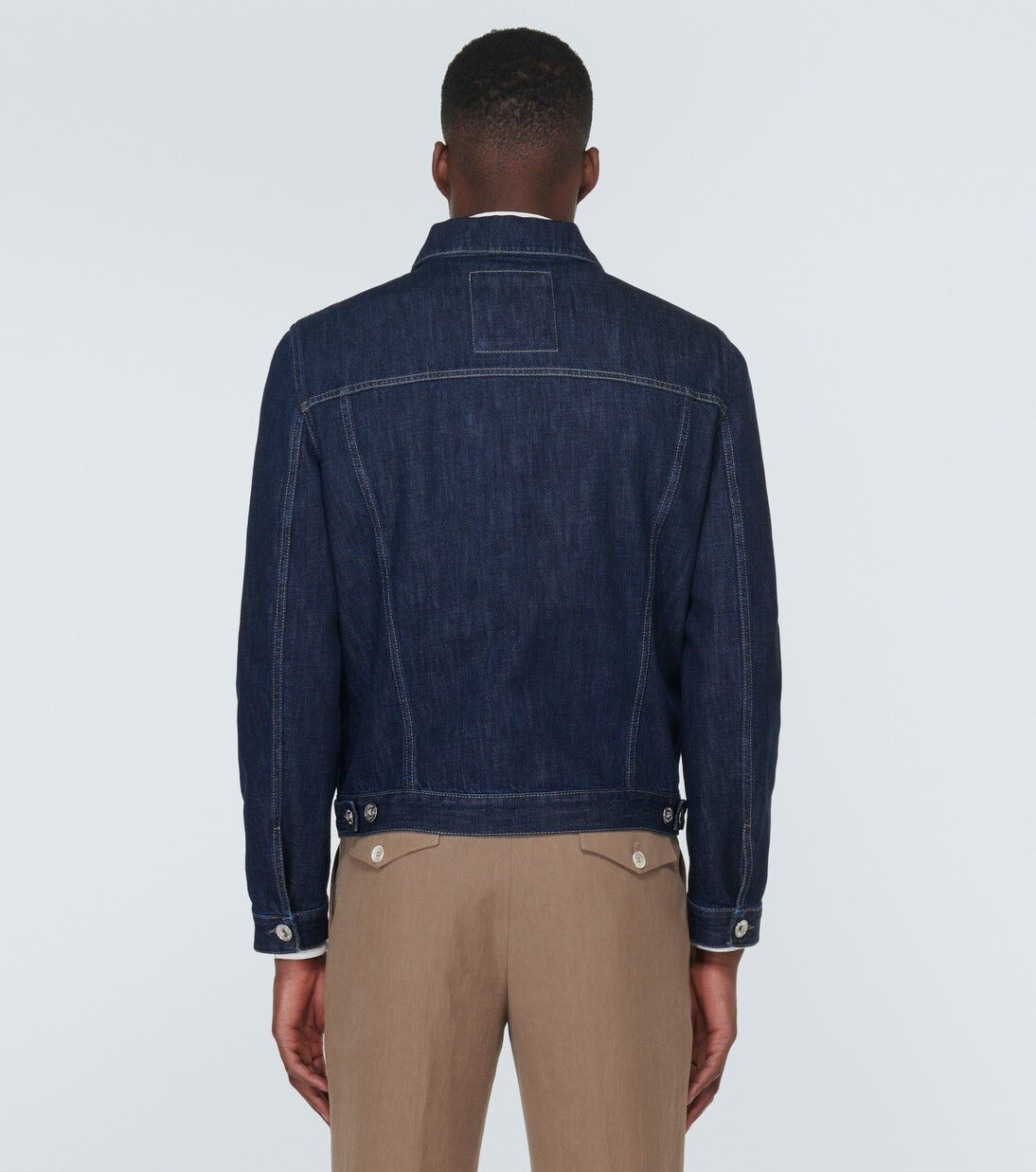 Brunello Cucinelli o1mle0725 Denim Jacket in Blue Size US M / EU 48-50 / 2 - 4 Thumbnail