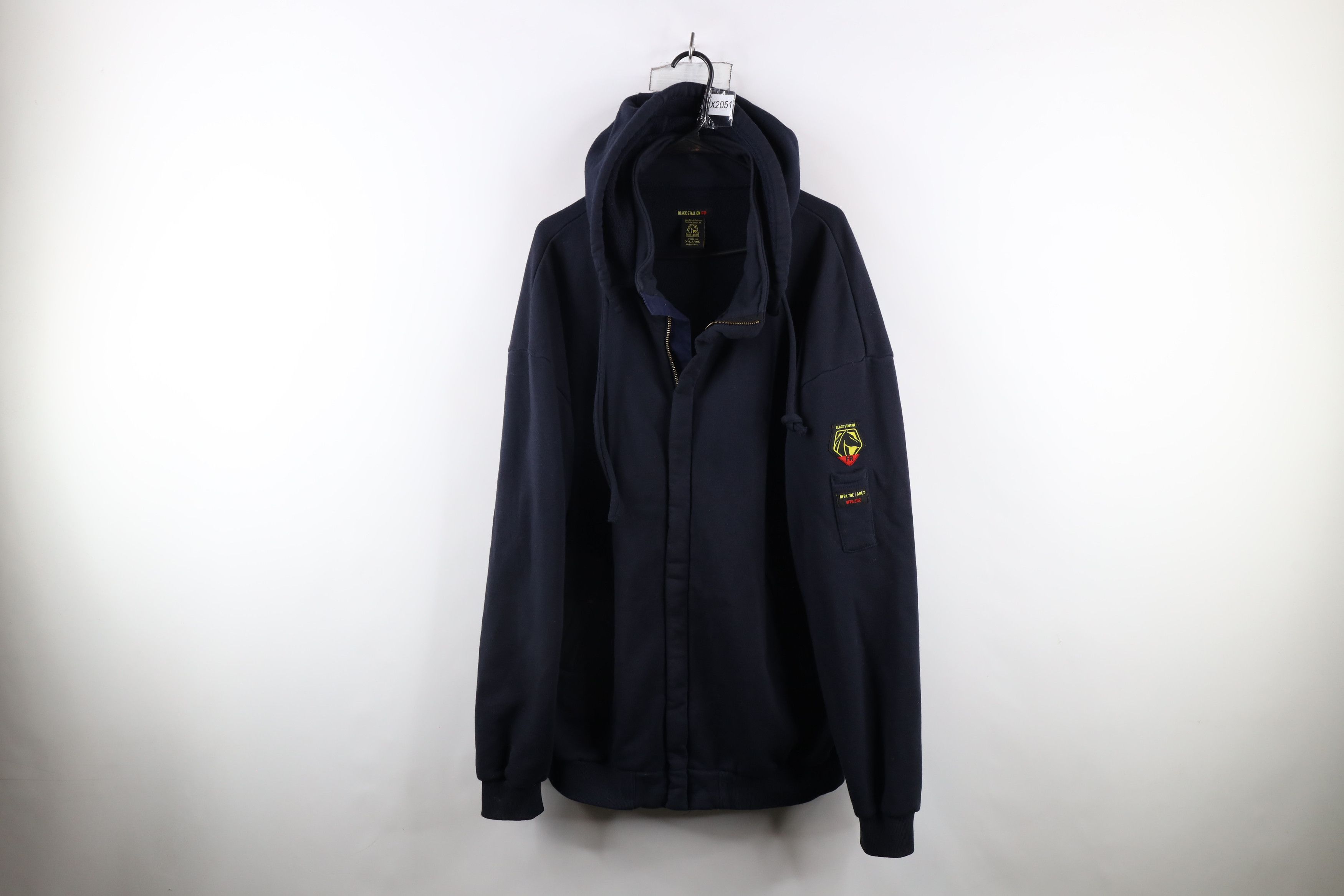 Vintage Streetwear Heavyweight Flame Resistant FR Full Zip Hoodie Size US XL / EU 56 / 4 - 1 Thumbnail