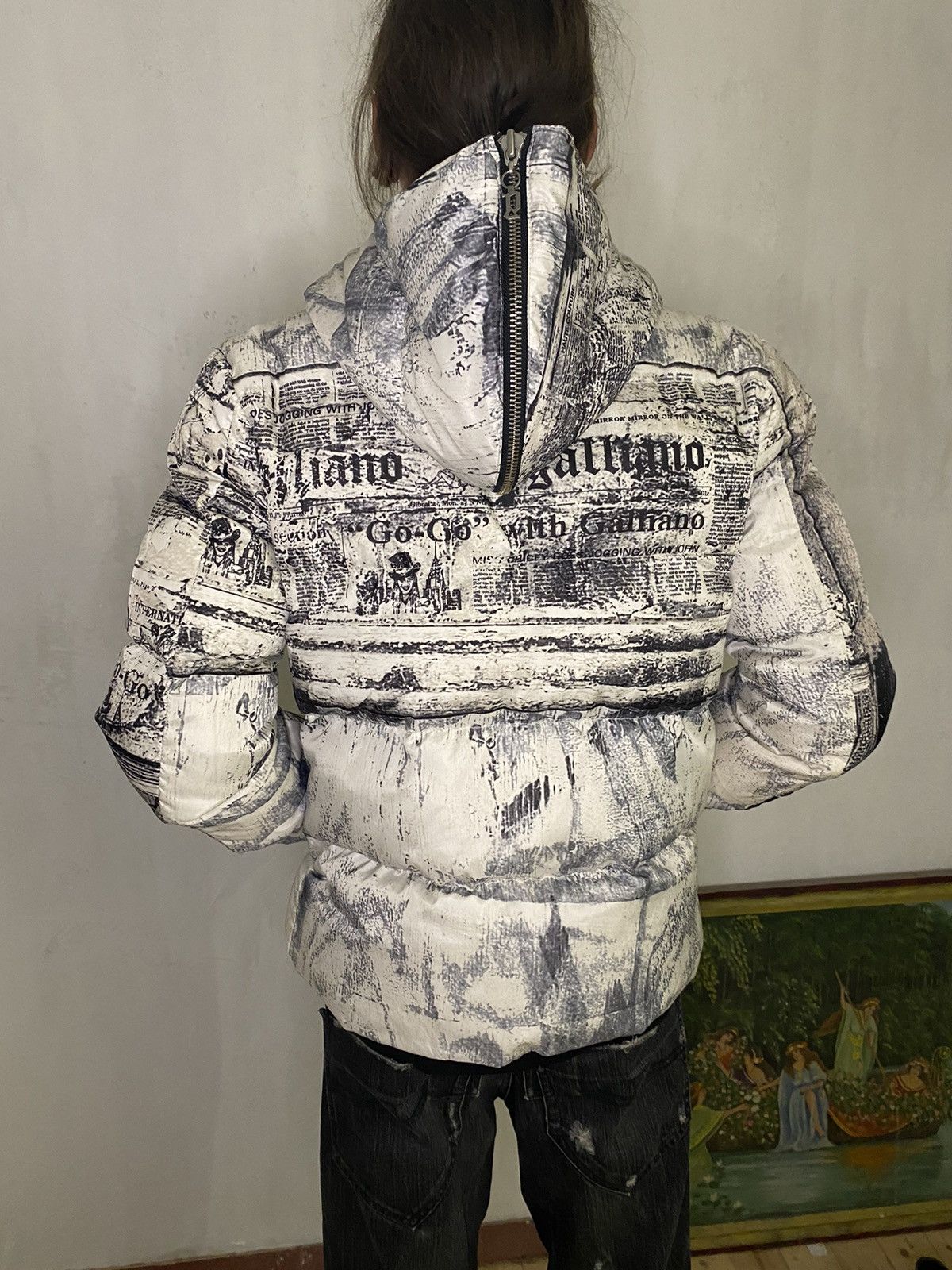 Archival Clothing John Galliano vintage puffer down jacket gazette newspaper Size US M / EU 48-50 / 2 - 10 Preview