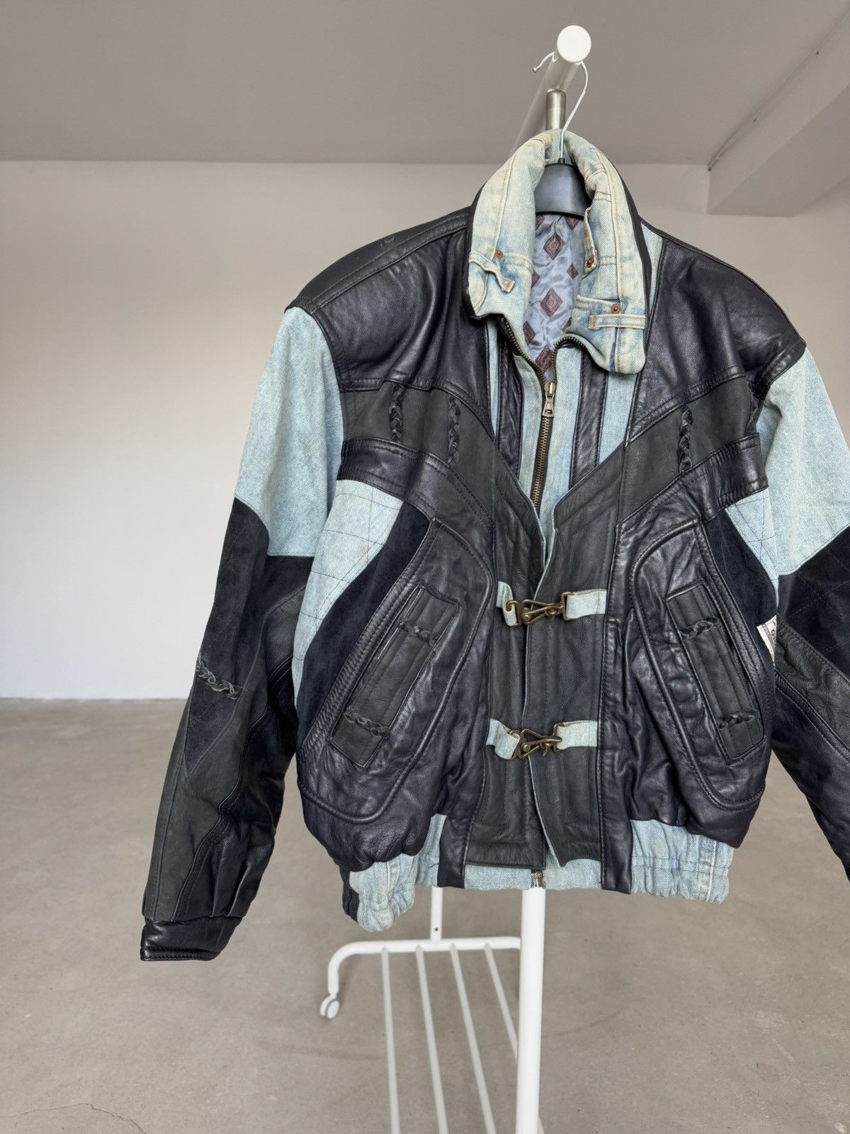 Vintage Giorgio Graziano Biker Leather Jacket Size US L / EU 52-54 / 3 - 1 Thumbnail