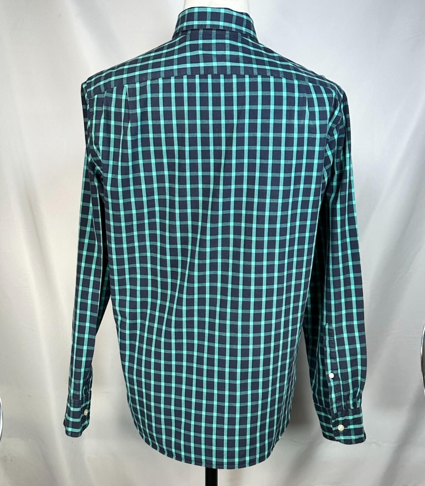 J.Crew J Crew Plaid Check 100% Cotton Oxford Button Up Mens Green M Size US M / EU 48-50 / 2 - 2 Thumbnail