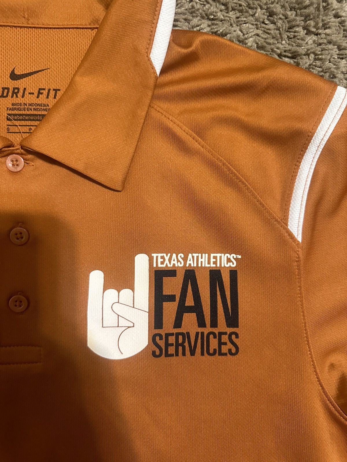 NCAA × Nike × Vintage Vintage Nike NCAA Texas Longhorns polo shirt 00s size small Size US S / EU 44-46 / 1 - 2 Thumbnail
