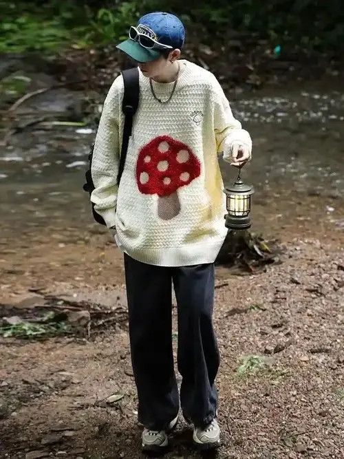 Japanese Brand Oversize Casual Sweaters Size ONE SIZE - 6 Thumbnail