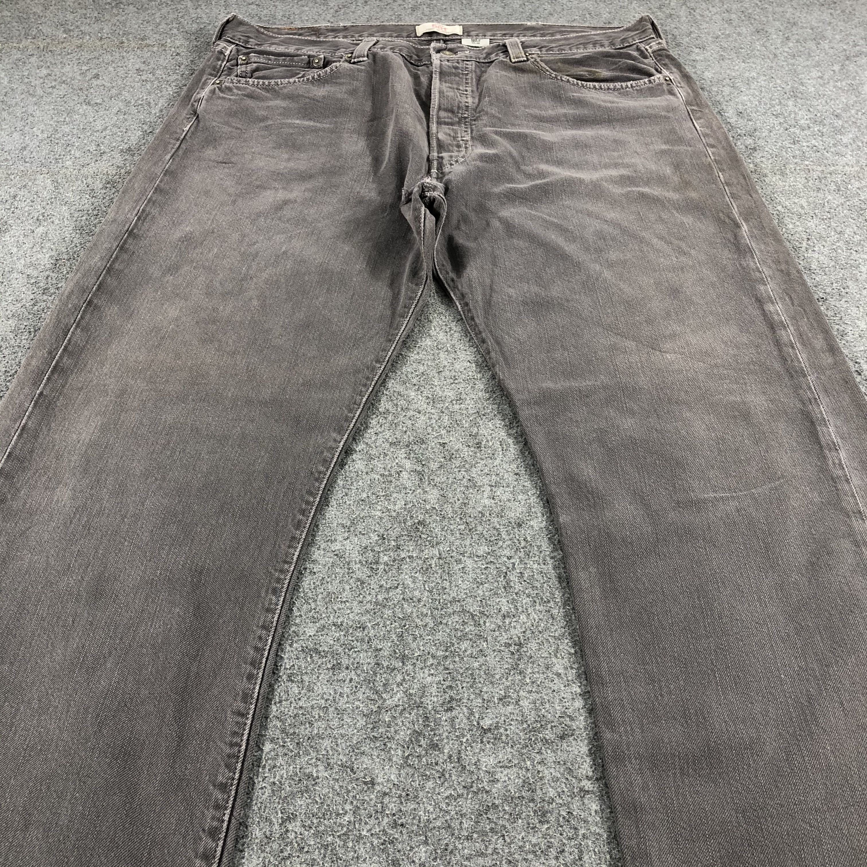 Levi's Vintage Faded Black Levis 501 Jeans-JM1667 Size US 38 / EU 54 - 3 Thumbnail