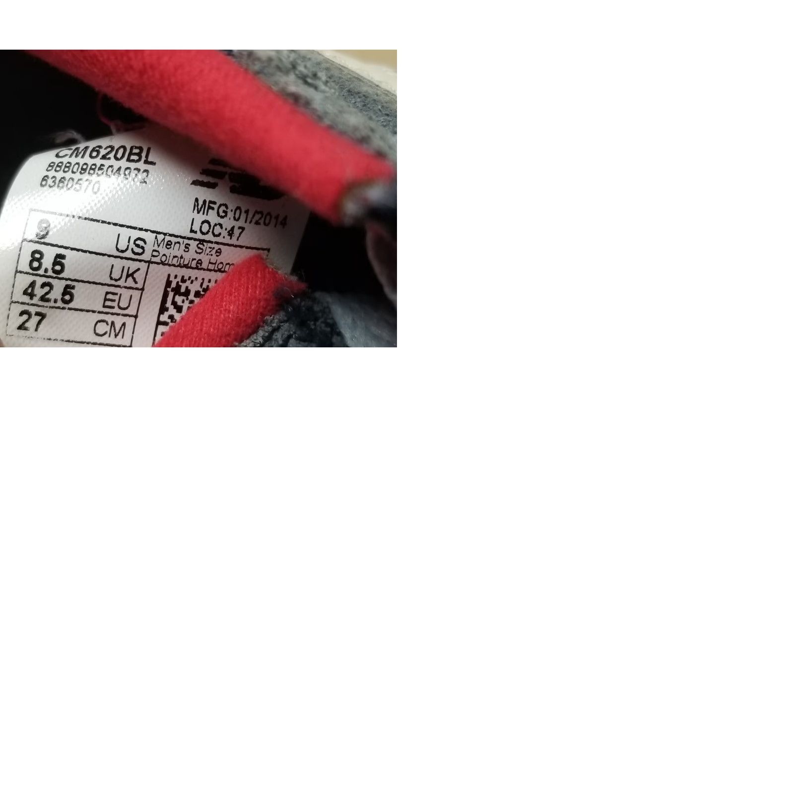 New Balance VINTAGE New Balance CM620B Men's 9 Gray Red Sneakers Classic No Insoles See Pics Size US 9 / EU 42 - 10 Thumbnail