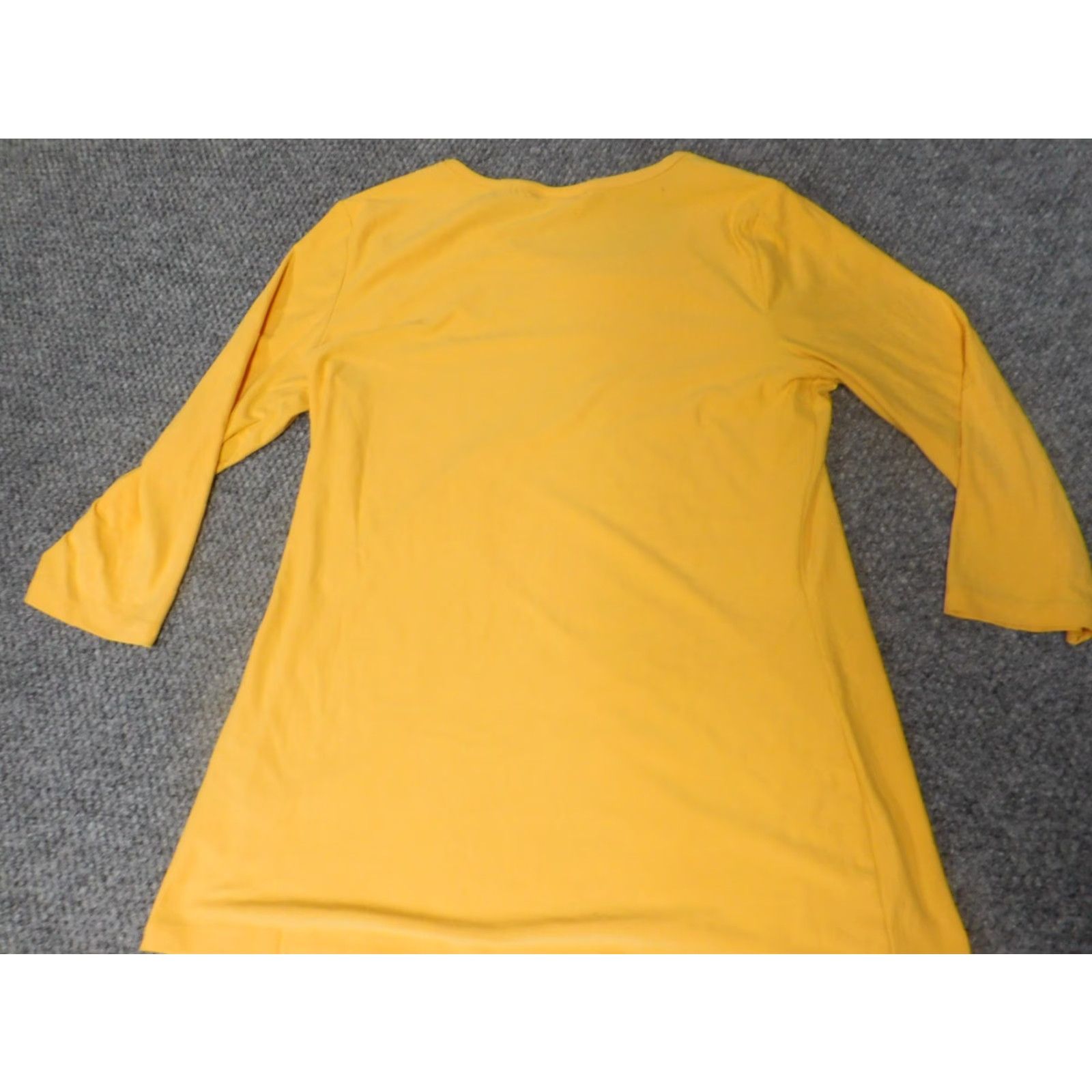 Vintage Bobbie Brooks Blouse Womens M Yellow Casual Crew Neck Pullover Stretch Regular Size M / US 6-8 / IT 42-44 - 7 Thumbnail
