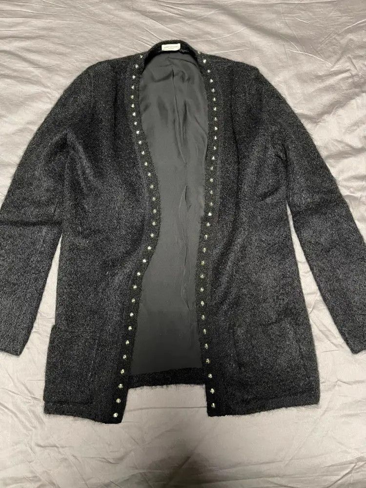 Saint Laurent Paris 14AW Mohair Rivet Cardigan main image 2