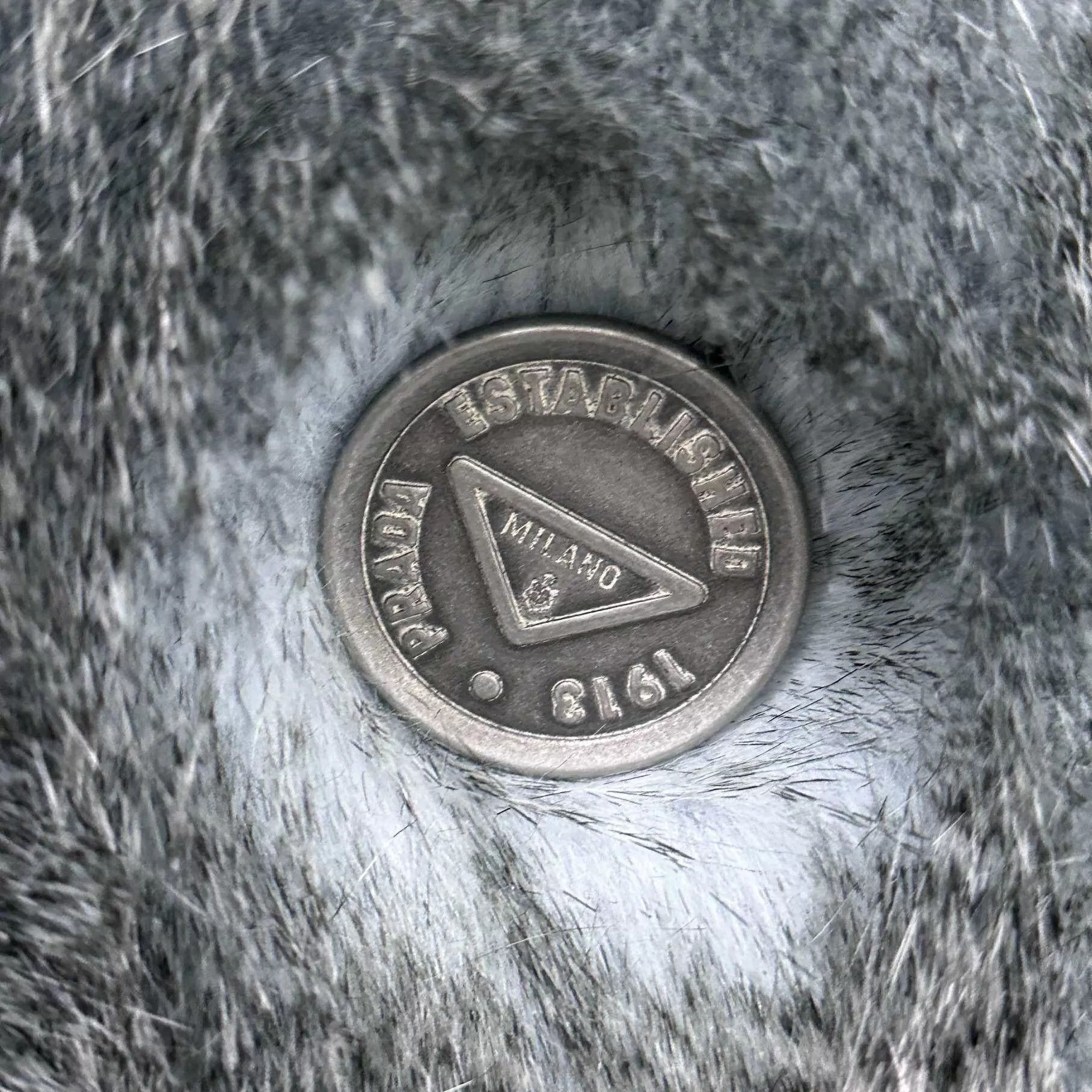 Prada PRADA Runway Silver Coin Button Fur Coat Size 38 Size XS / US 0-2 / IT 36-38 - 5 Thumbnail