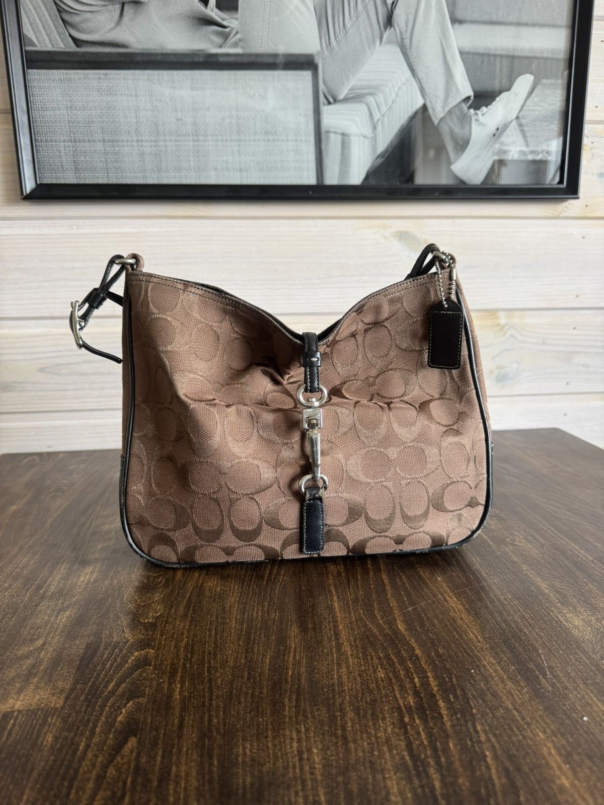 Coach Classic Coach Signature Hobo Shoulder Bag Size ONE SIZE - 1 Thumbnail