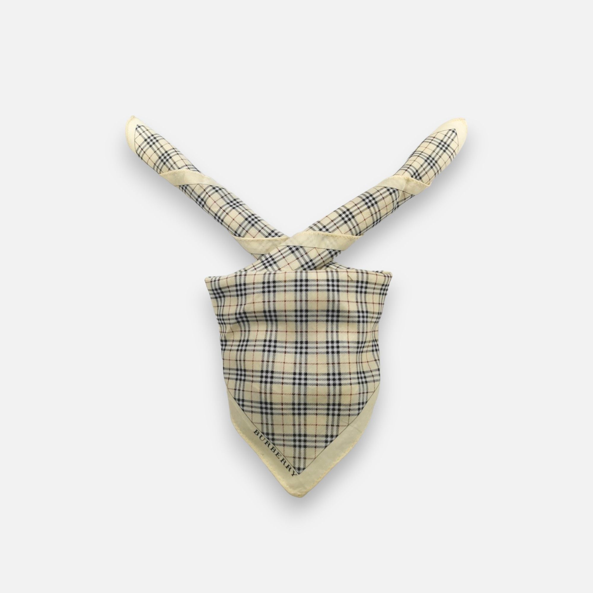 Burberry × Vintage Vintage Burberry Handkerchief Bandana Neckerchief Size ONE SIZE - 1 Thumbnail
