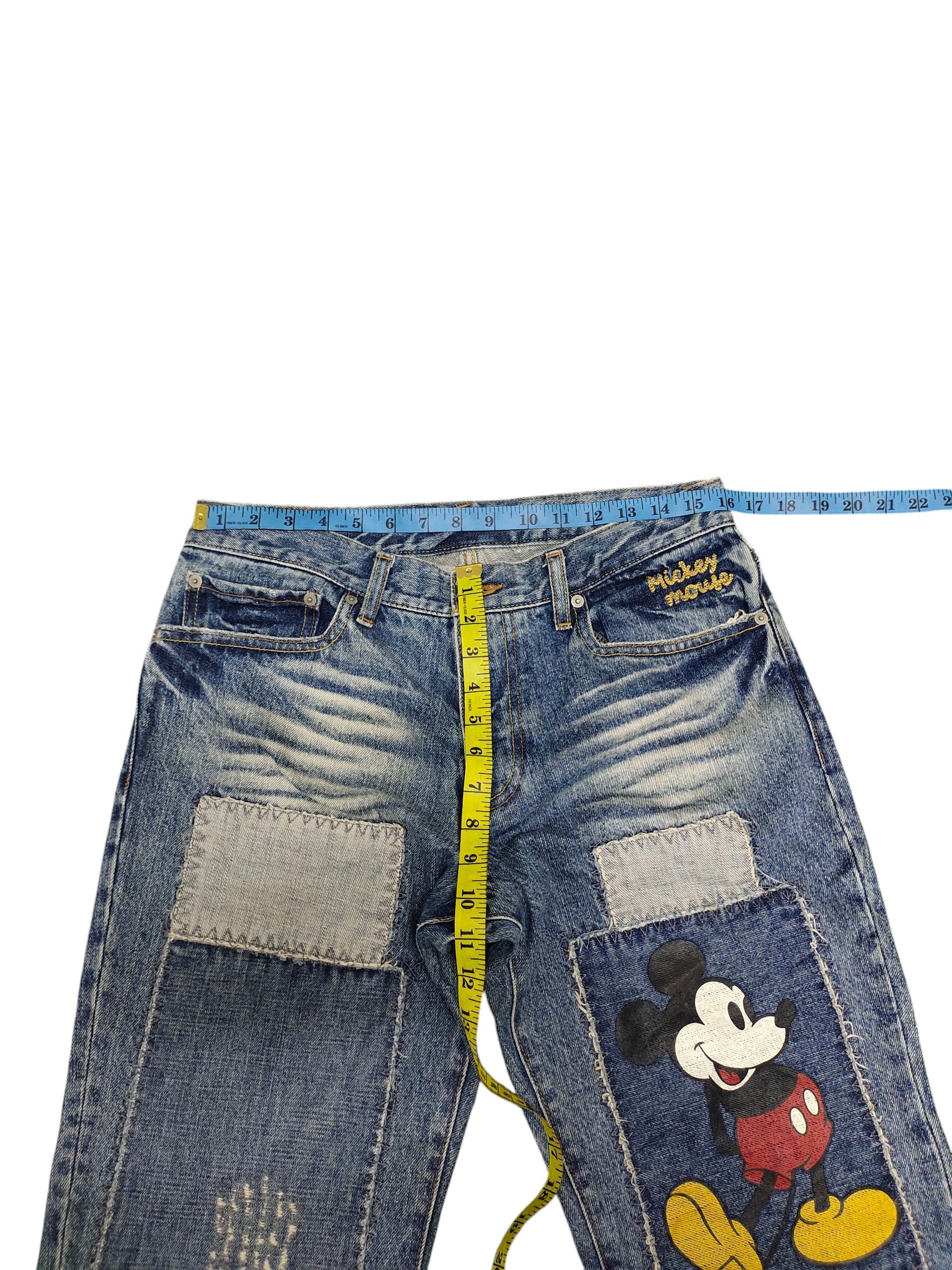 Mickey Mouse Vintage 90s Mickey Mouse Patchwork Clawmark Distress Jeans Size US 32 / EU 48 - 13 Thumbnail