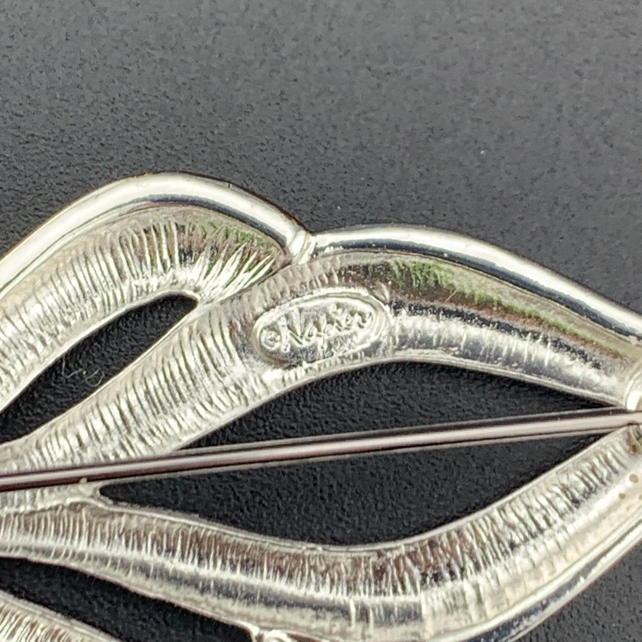 Other Signed Napier Polished Gold Silver Tone Brooch 2" Size ONE SIZE - 3 Thumbnail