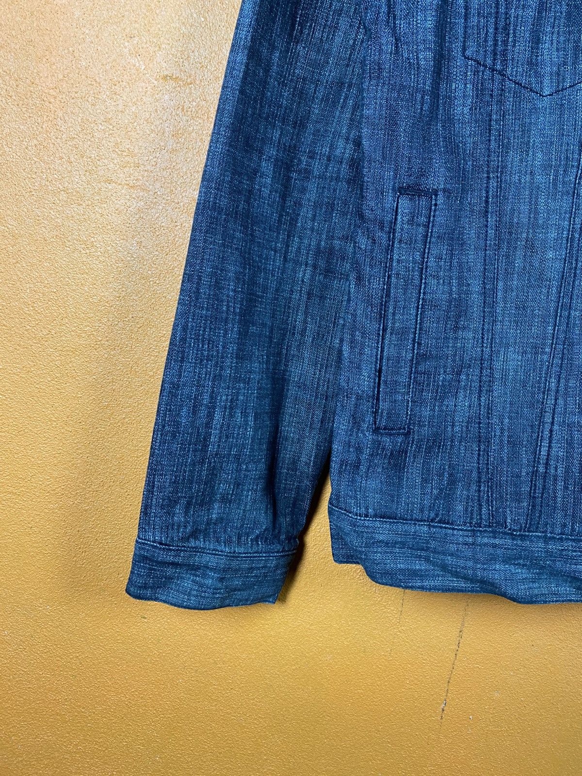 Japanese Brand RESHAM Japanese Style Denim Jacket Workwear Trucker Jacket Size US L / EU 52-54 / 3 - 9 Thumbnail