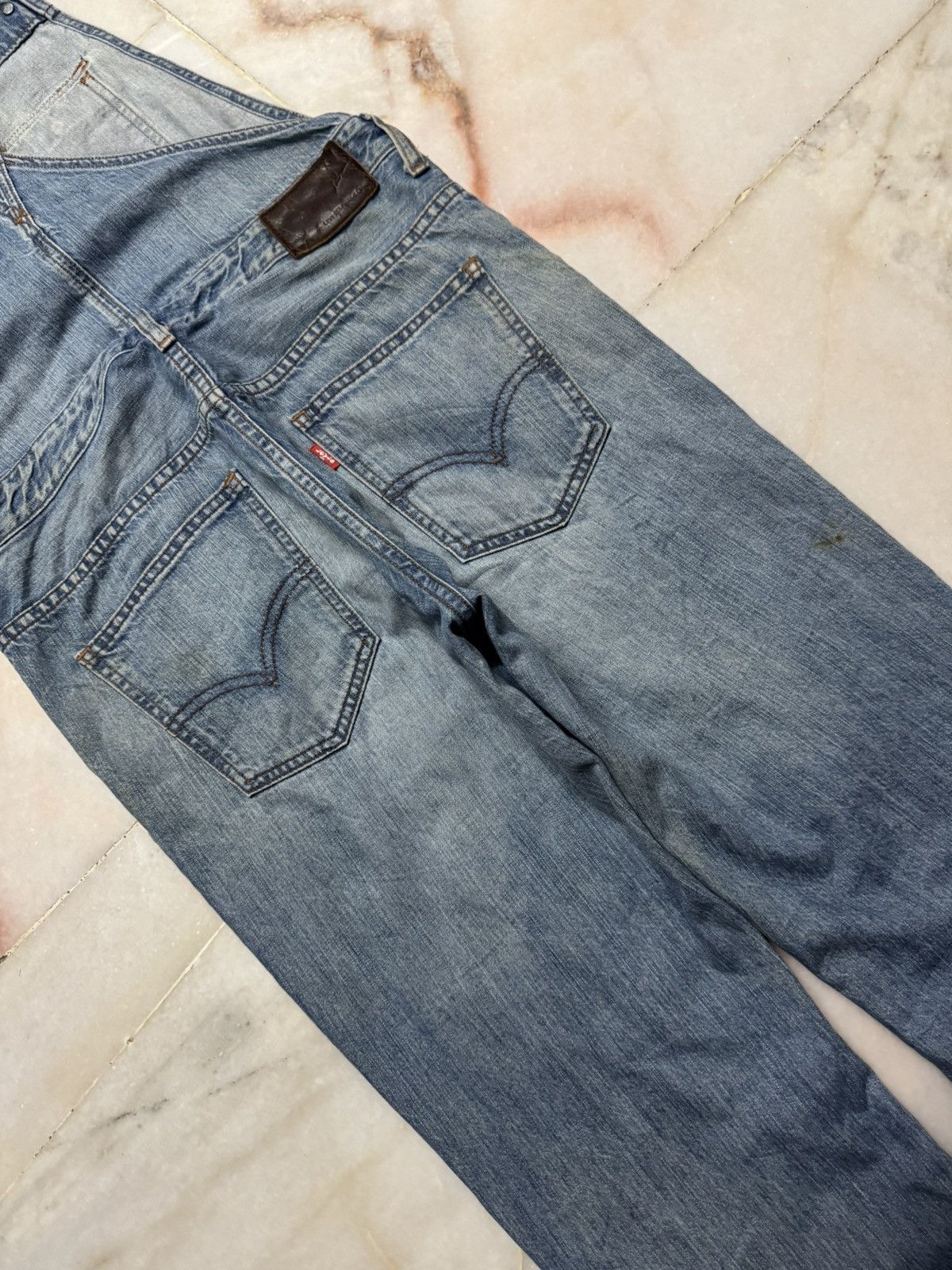 Levi's 💥FLARE💥90's LEVI'S RUSTY OVERALL RARE POCKET BOOTCUT MUDWASH Size US 30 / EU 46 - 14 Thumbnail