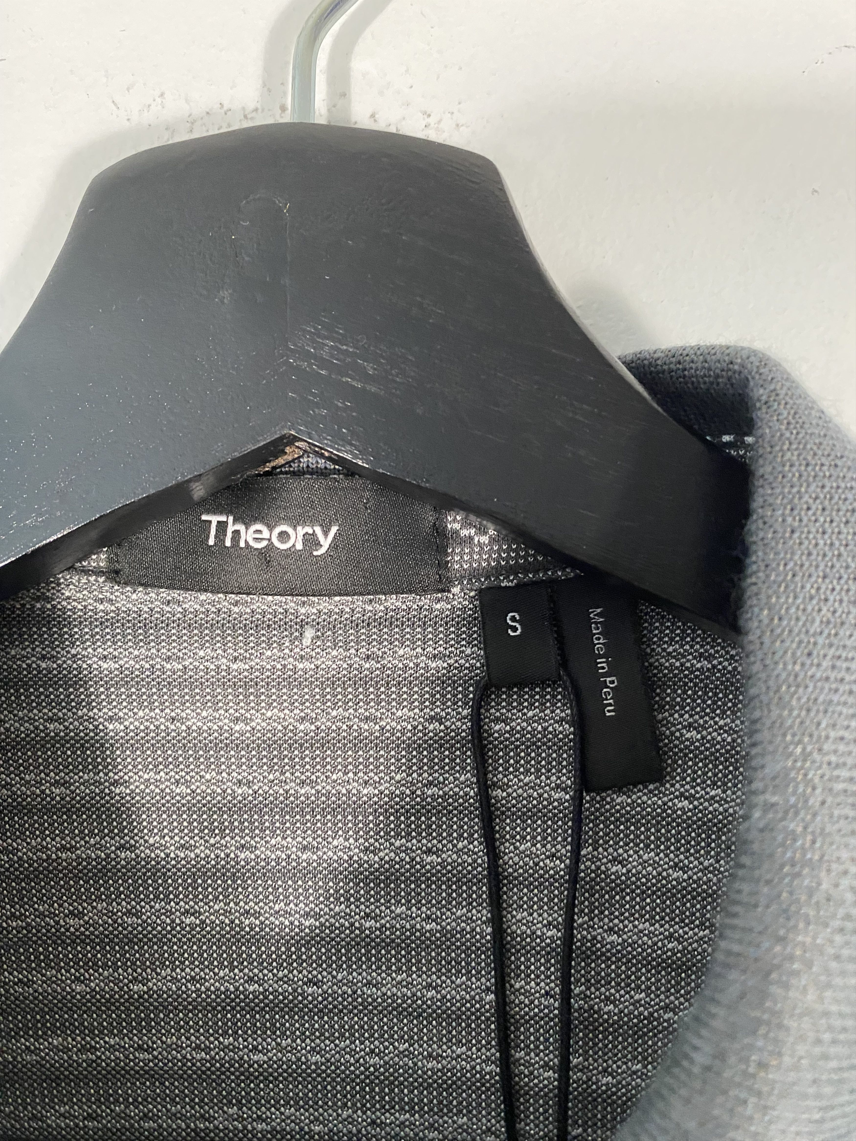 Theory New Theory Grey Multi Inca Jacquard Polo Shirt Size S Size US S / EU 44-46 / 1 - 2 Thumbnail