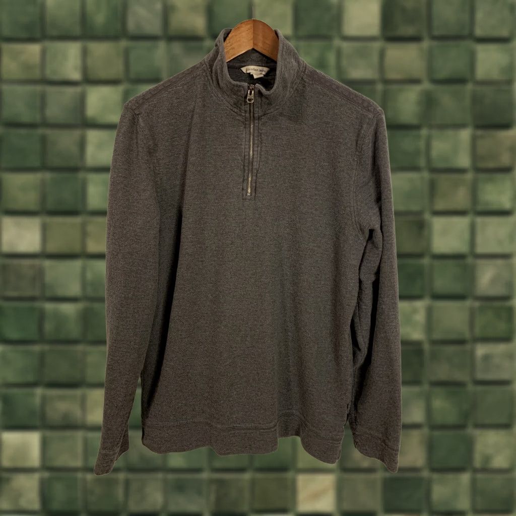 Calvin Klein Calvin Klein Mens M Gray 1/4 Zip Long Sleeve Lightweight Sweater Shirt Pullover Size US M / EU 48-50 / 2 - 1 Thumbnail