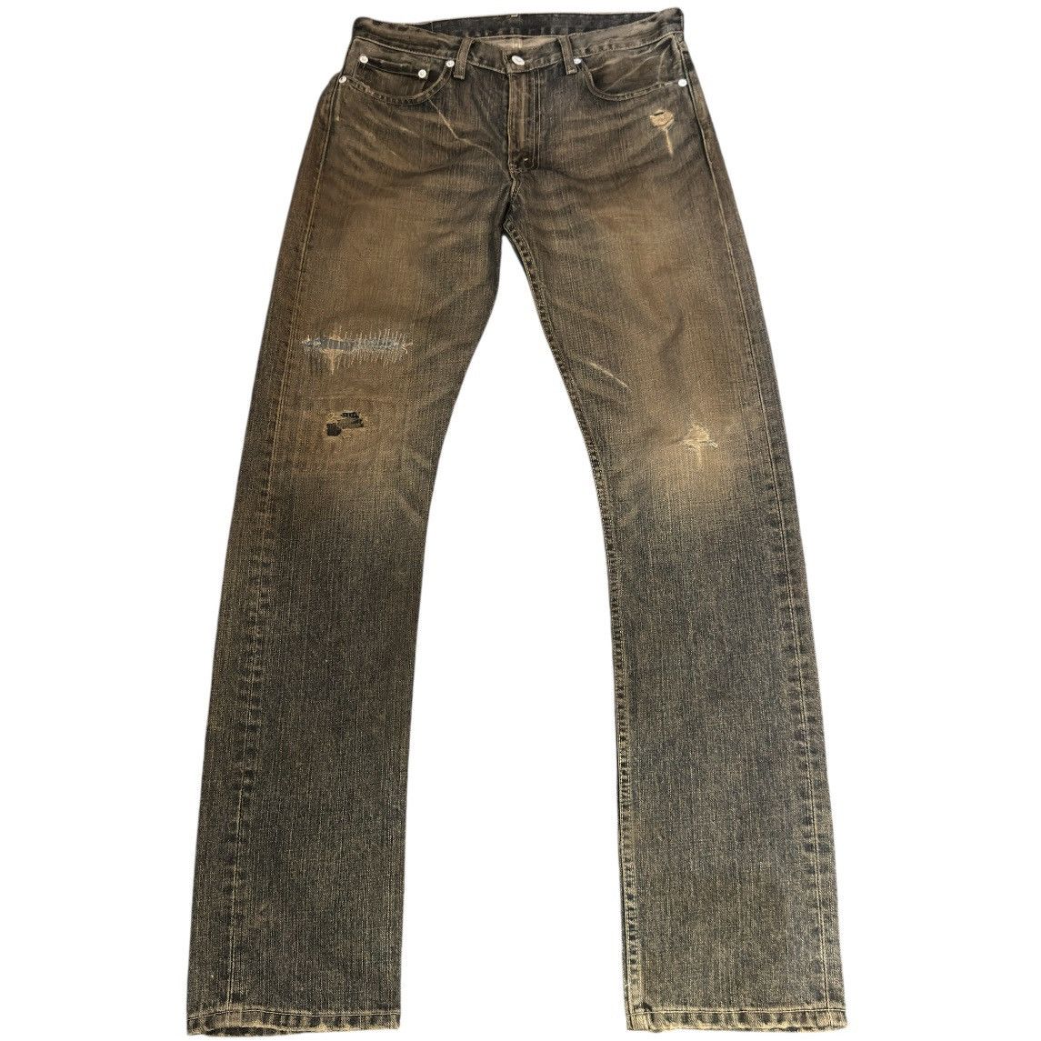 Vintage Y2K Levis 505 Statement Piece Mud Wash Grunge Denim