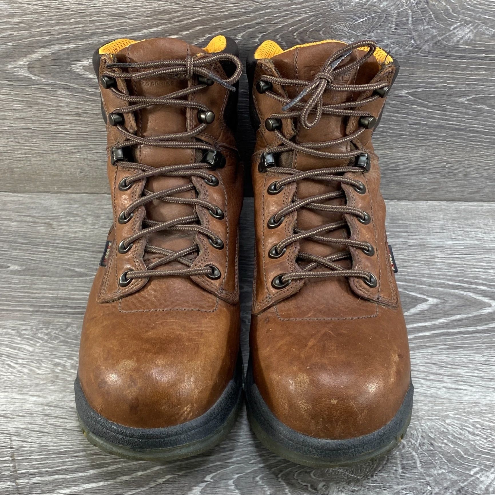 Timberland Timberland Pro Series Womens 10 M Brown Leather Titan Boots Safety Toe Power Fit Work - Timberland Pro Series - Work Size US 10 / IT 40 - 3 Thumbnail