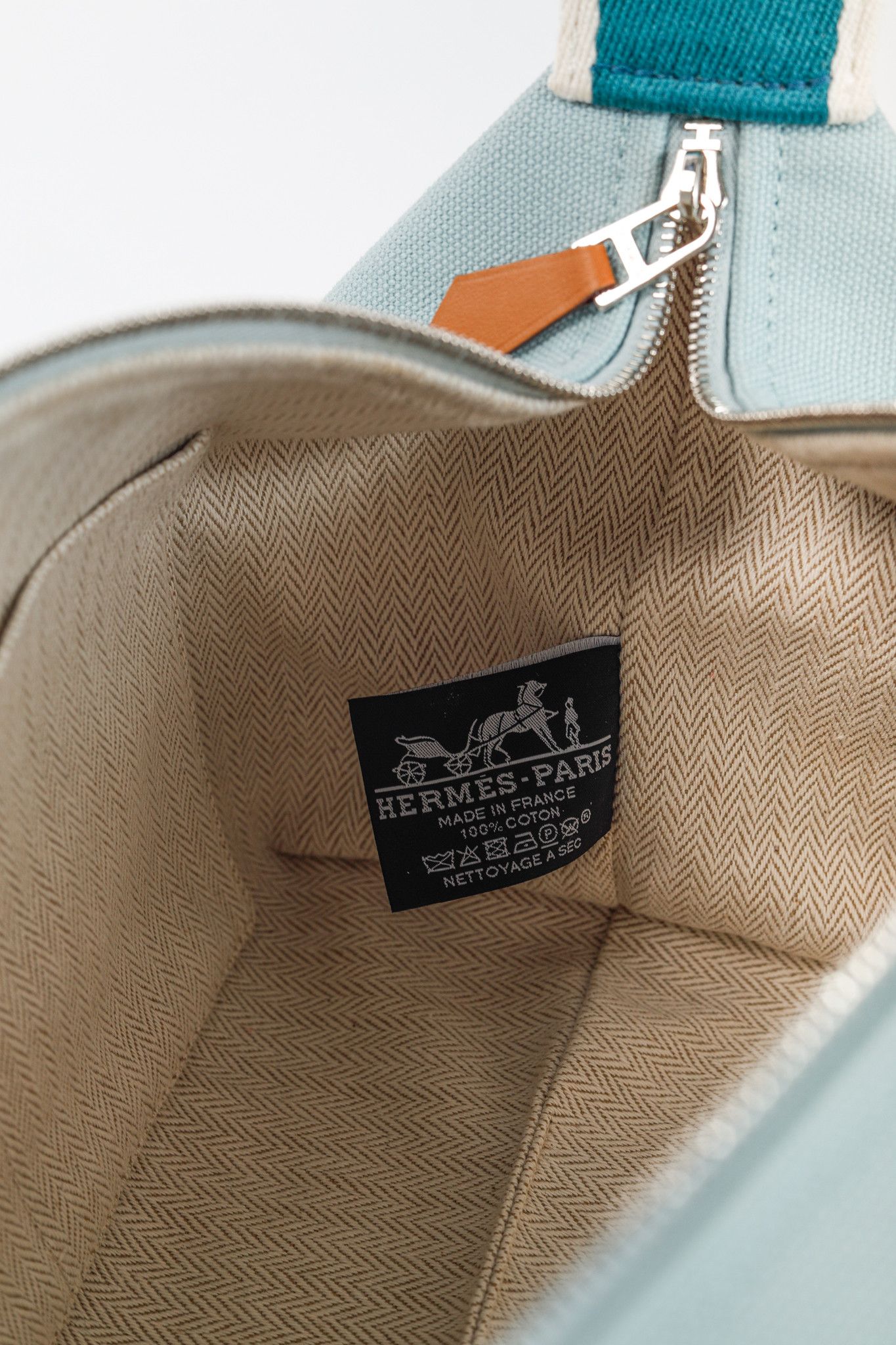 Hermes Hermes Bride-a-Brac Small Model Eucalyptus Canvas Case Size ONE SIZE - 13 Thumbnail