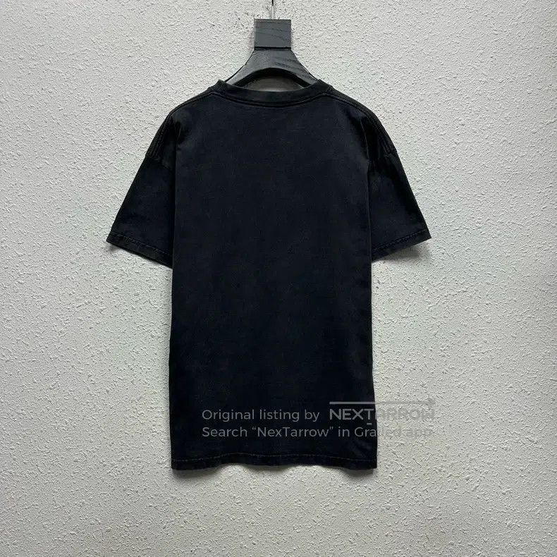 Balenciaga Balenciaga Washed Aged Wheat Letter Short Sleeve Size US S / EU 44-46 / 1 - 2 Thumbnail