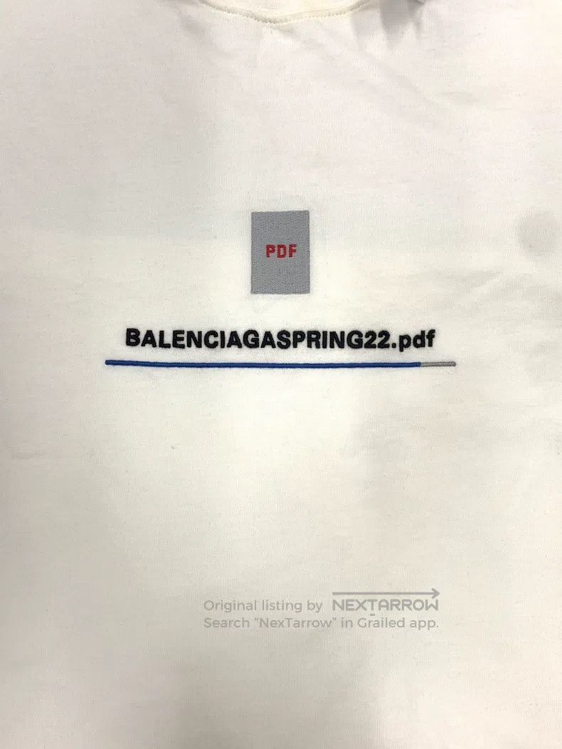 Balenciaga Balenciaga Logo Letter Print Crew Neck Short Sleeve T-Shir Size US M / EU 48-50 / 2 - 3 Thumbnail