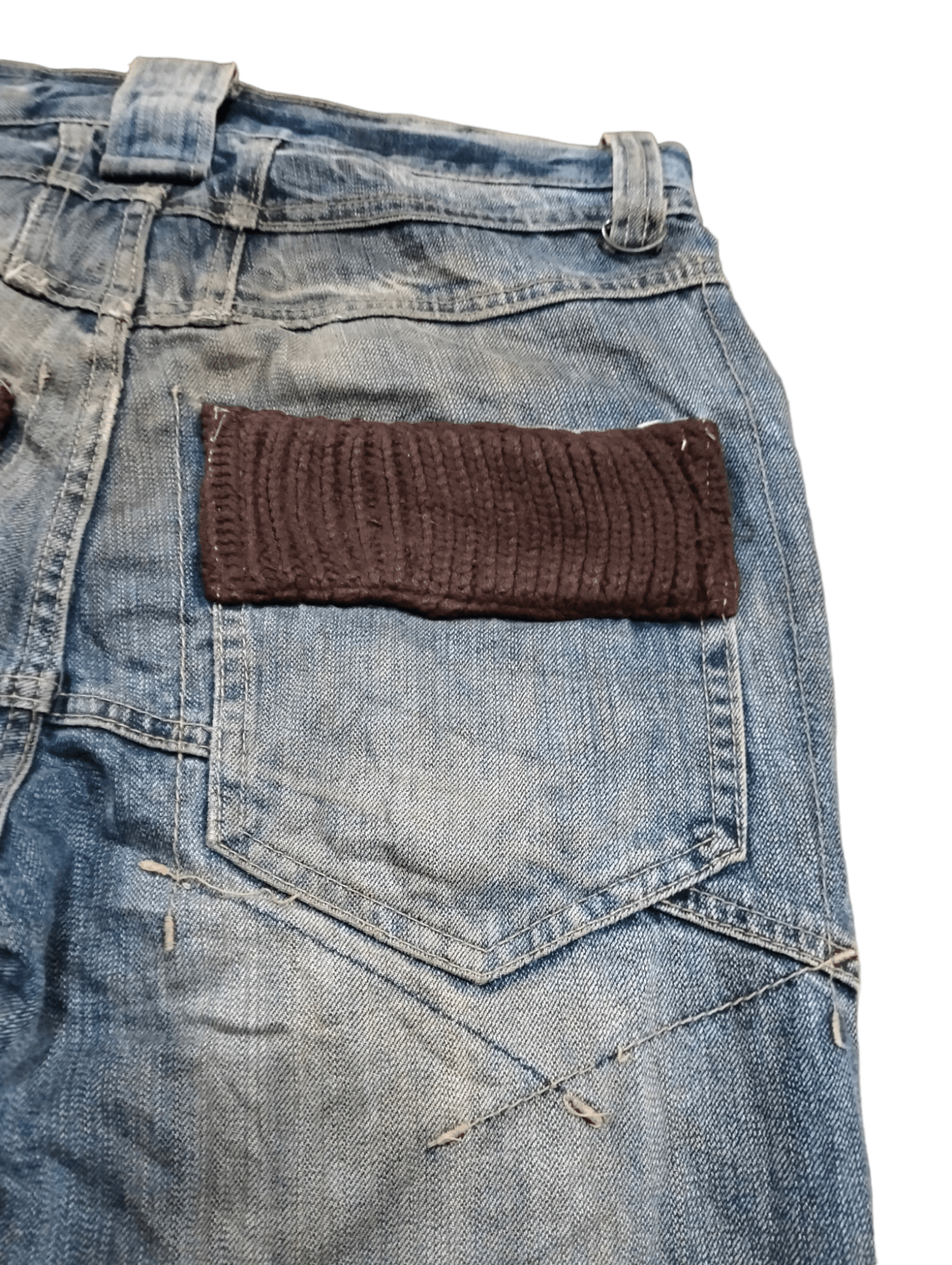 PPFM Flare PPFM Distressed Custom Pants Design Punk Style Size US 32 / EU 48 - 13 Thumbnail