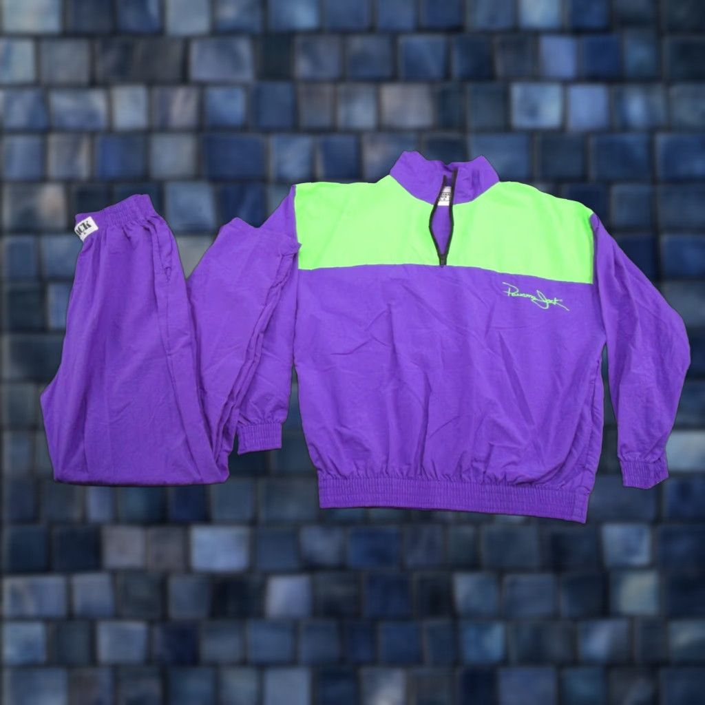 Panama Jack VINTAGE Panama Jack Tracksuit Set - Tracksuit, Jacket, Pants - Men - Size M - Purple - 80s/90s - 100% Nylon - NEW Size 40R - 1 Thumbnail