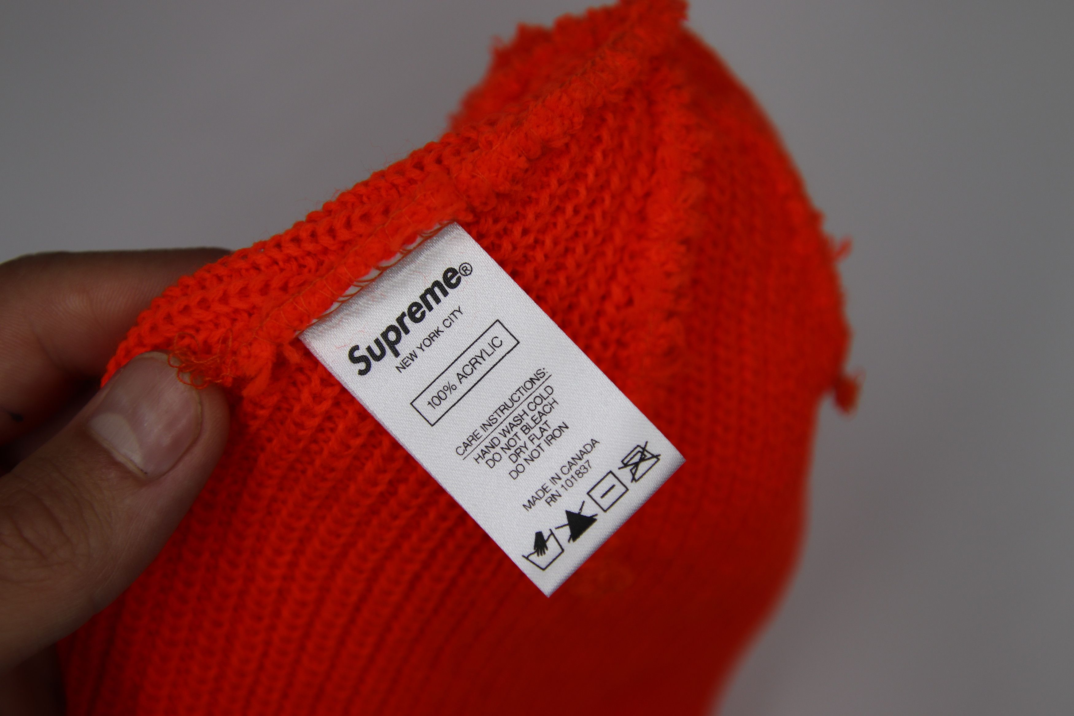 Supreme Supreme Loose Gauge Beanie Orange (FW20) Size ONE SIZE - 3 Thumbnail