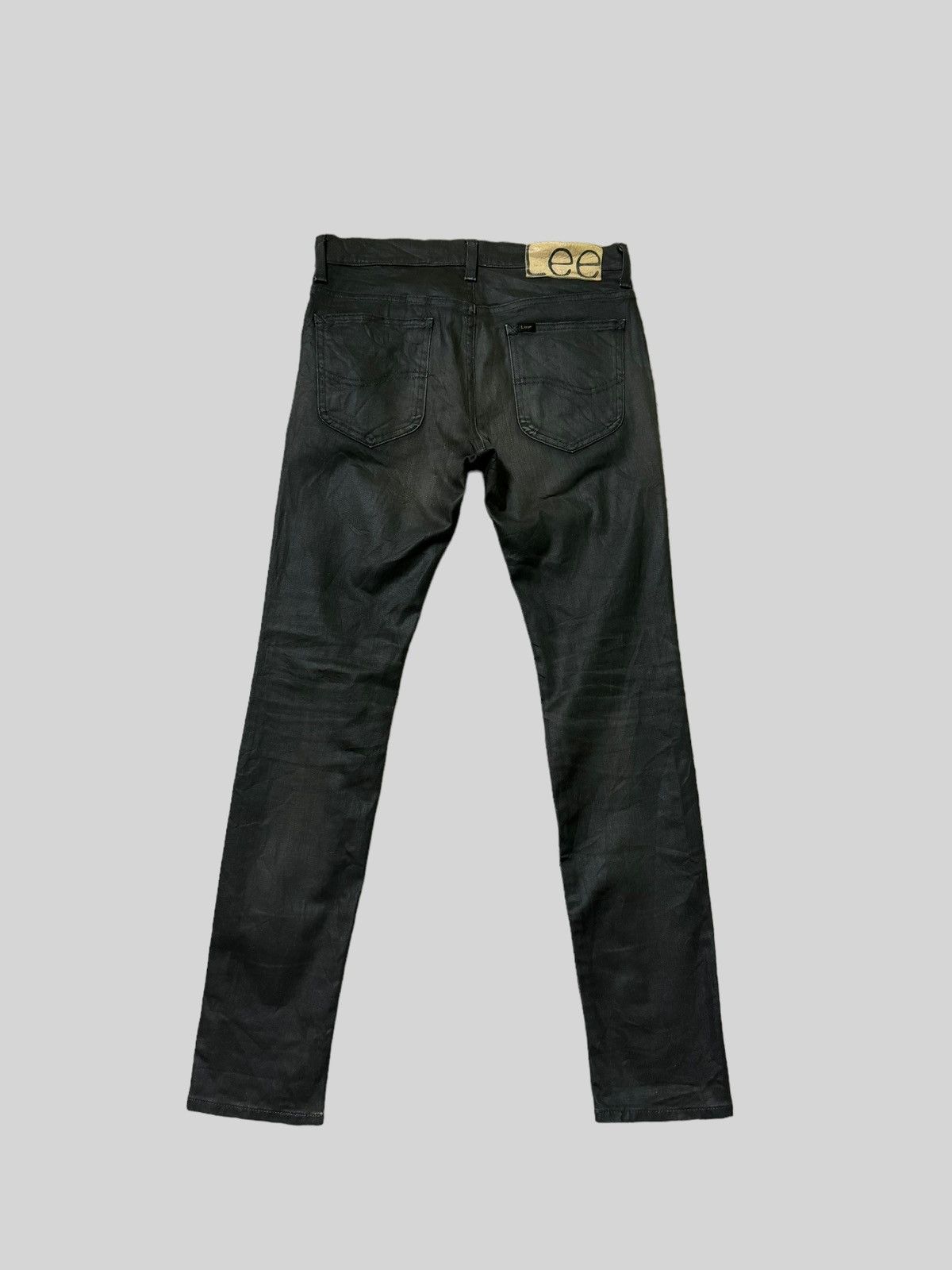 Lee × Vintage LEE Black Waxed Claws Mark Distressed Pant Size US 29 - 2 Thumbnail
