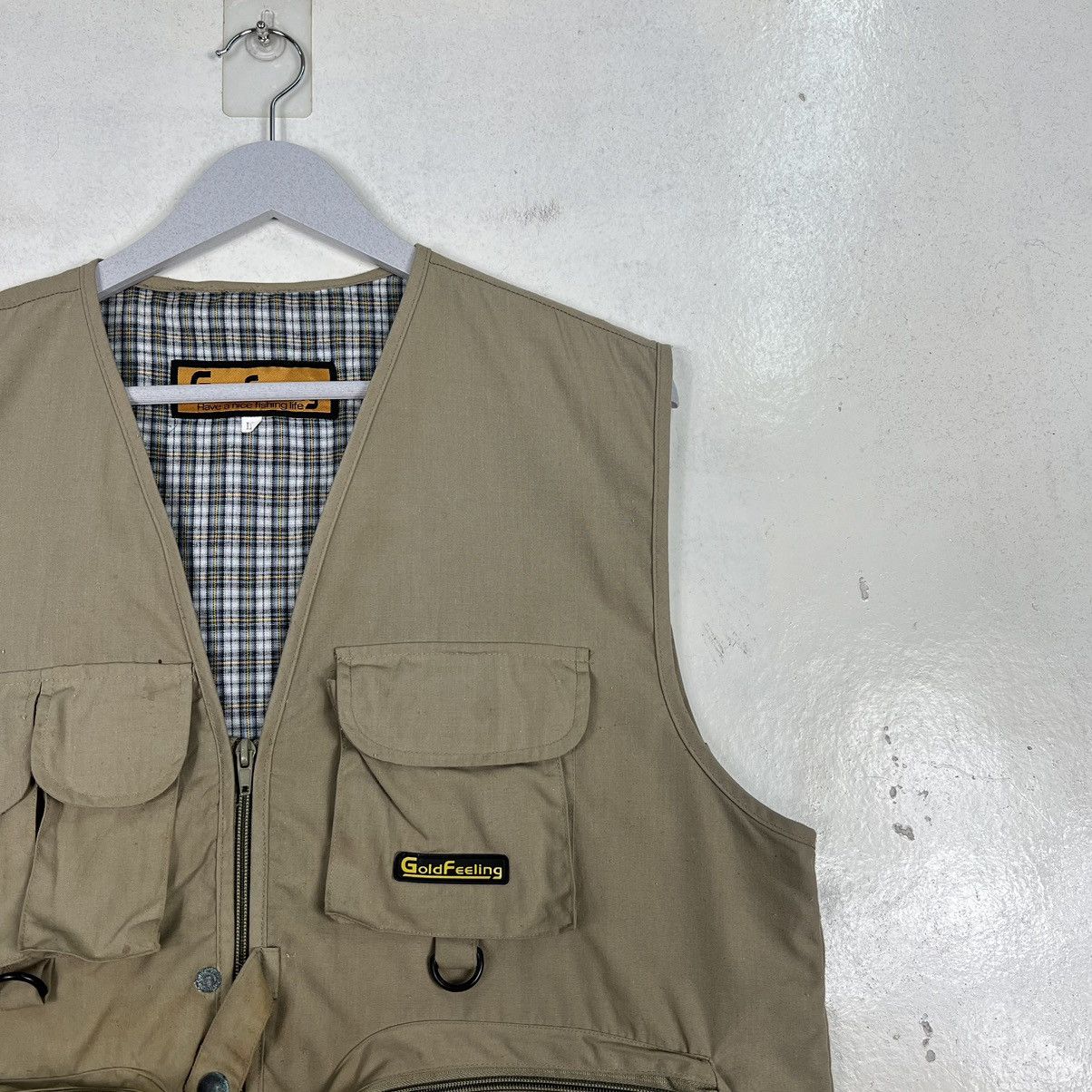 Japanese Brand 🔥 GOLD FELING MULTI POCKET FISHING VEST Size US L / EU 52-54 / 3 - 6 Thumbnail