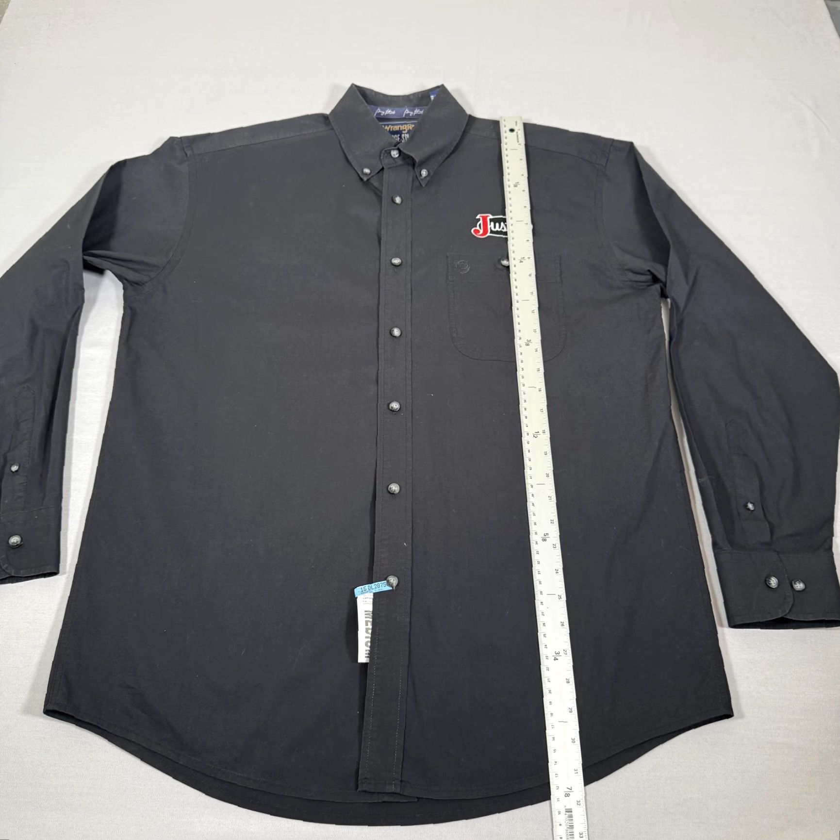 Wrangler Wrangler Shirt Mens Large George Strait Justin Boots Embroidered Western Cowboy Shirt Size US L / EU 52-54 / 3 - 5 Thumbnail