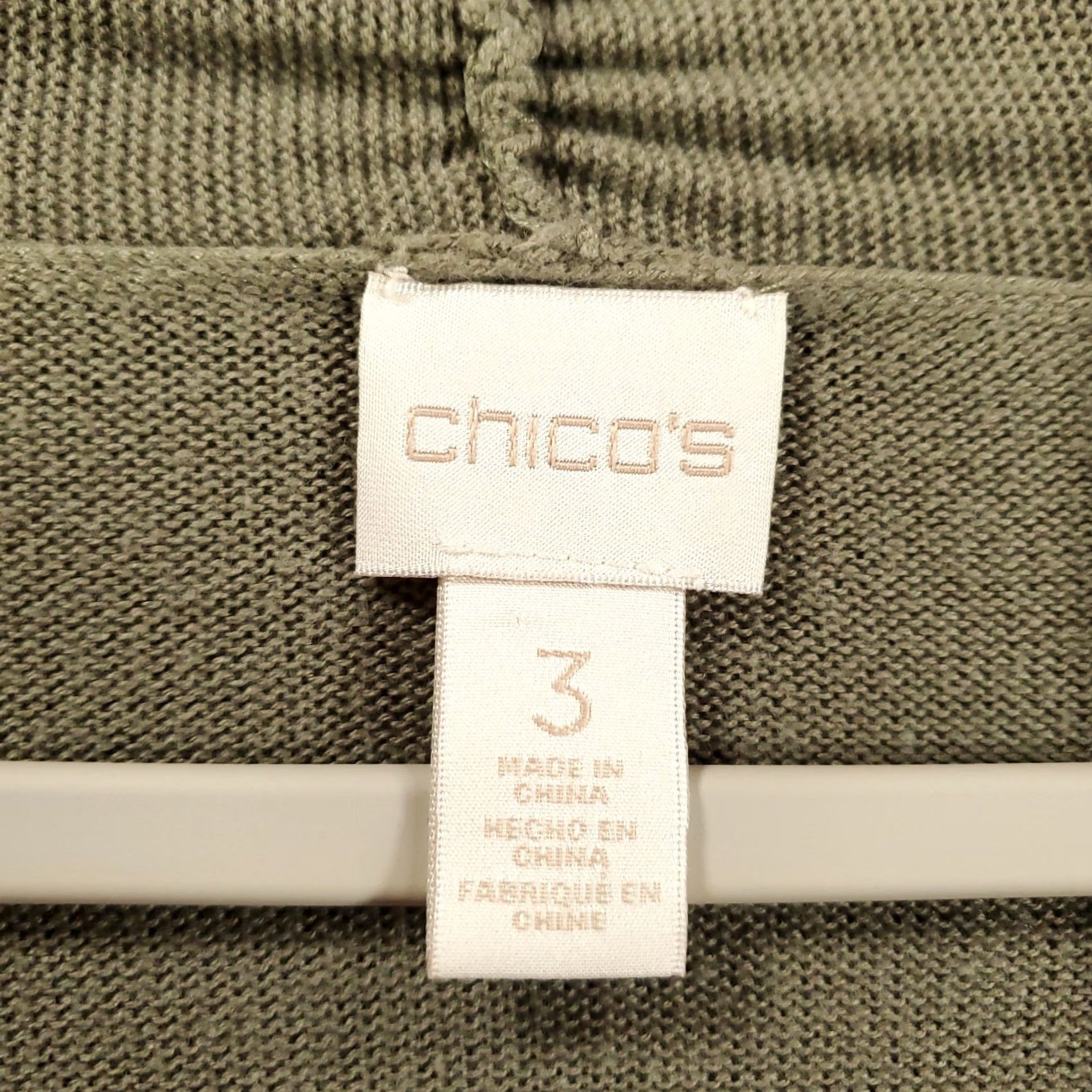 Vintage Chicos Cardigan Womens XL Green Lightweight Open Front Stretchy Chicos 3 Cardigan Women XL Green Lightweight Open Front Stretchy Chicos Size XL / US 12-14 / IT 48-50 - 6 Thumbnail