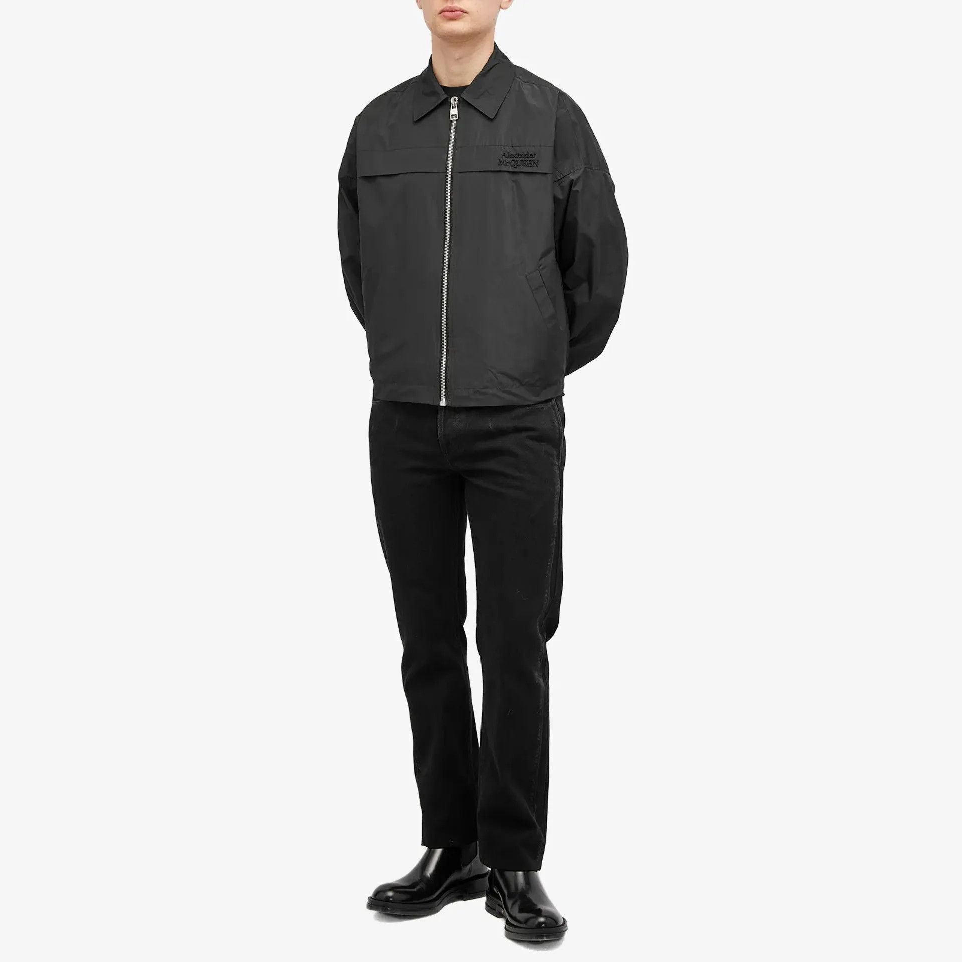 Alexander McQueen o1srvl11e0226 Couture Logo Bomber Jacket In Black Size US L / EU 52-54 / 3 - 4 Thumbnail