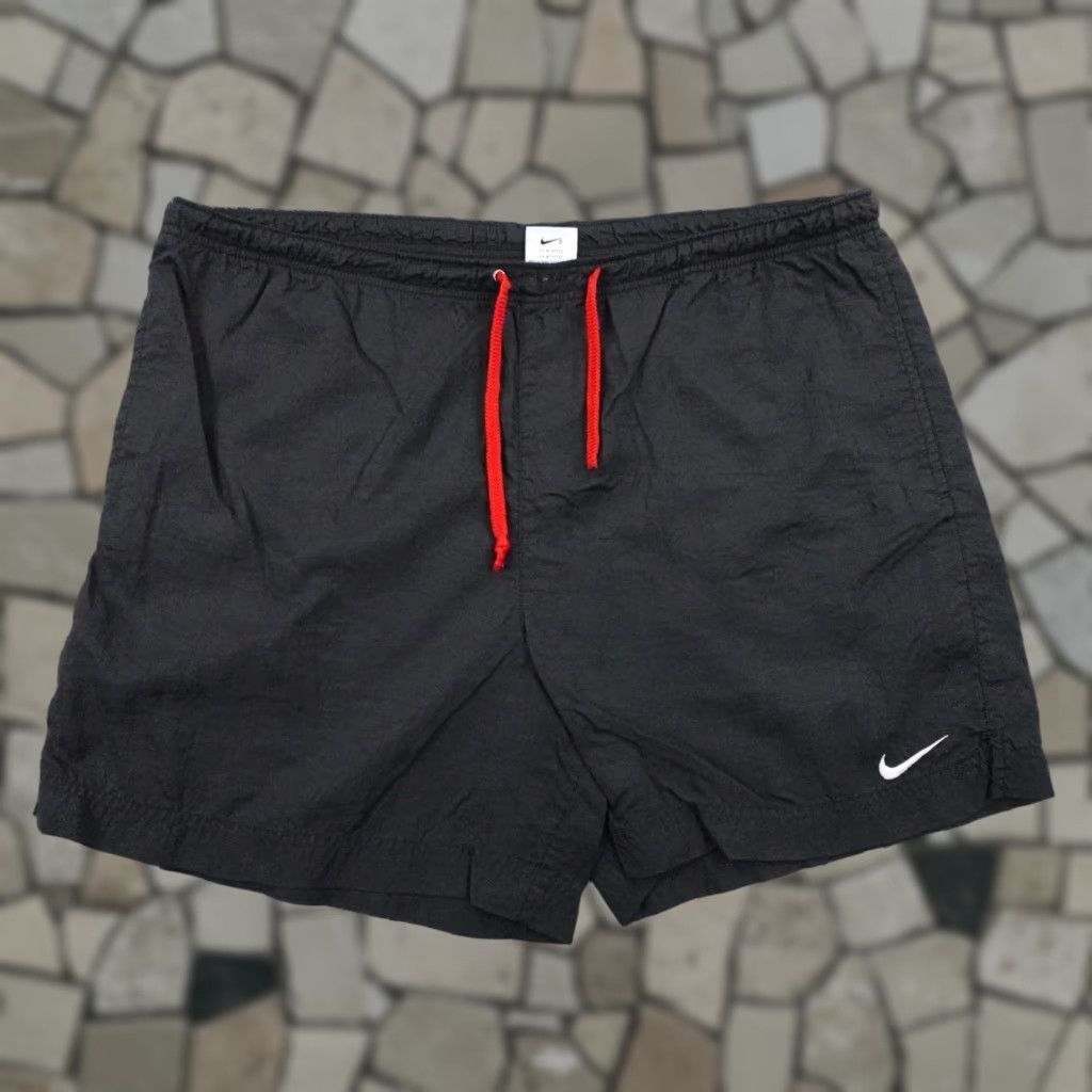 Nike VINTAGE Nike Shorts Womens L Black Windbreaker Athletic Workout Gym Running Size 36" / US 14 / IT 50 - 1 Thumbnail