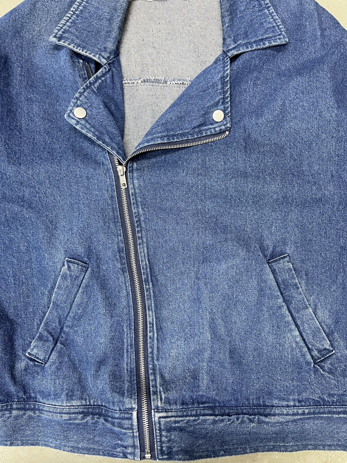 Indigo × Vintage Vintage Browny Denim Jeans Jacket Double Collar Size US M / EU 48-50 / 2 - 3 Thumbnail