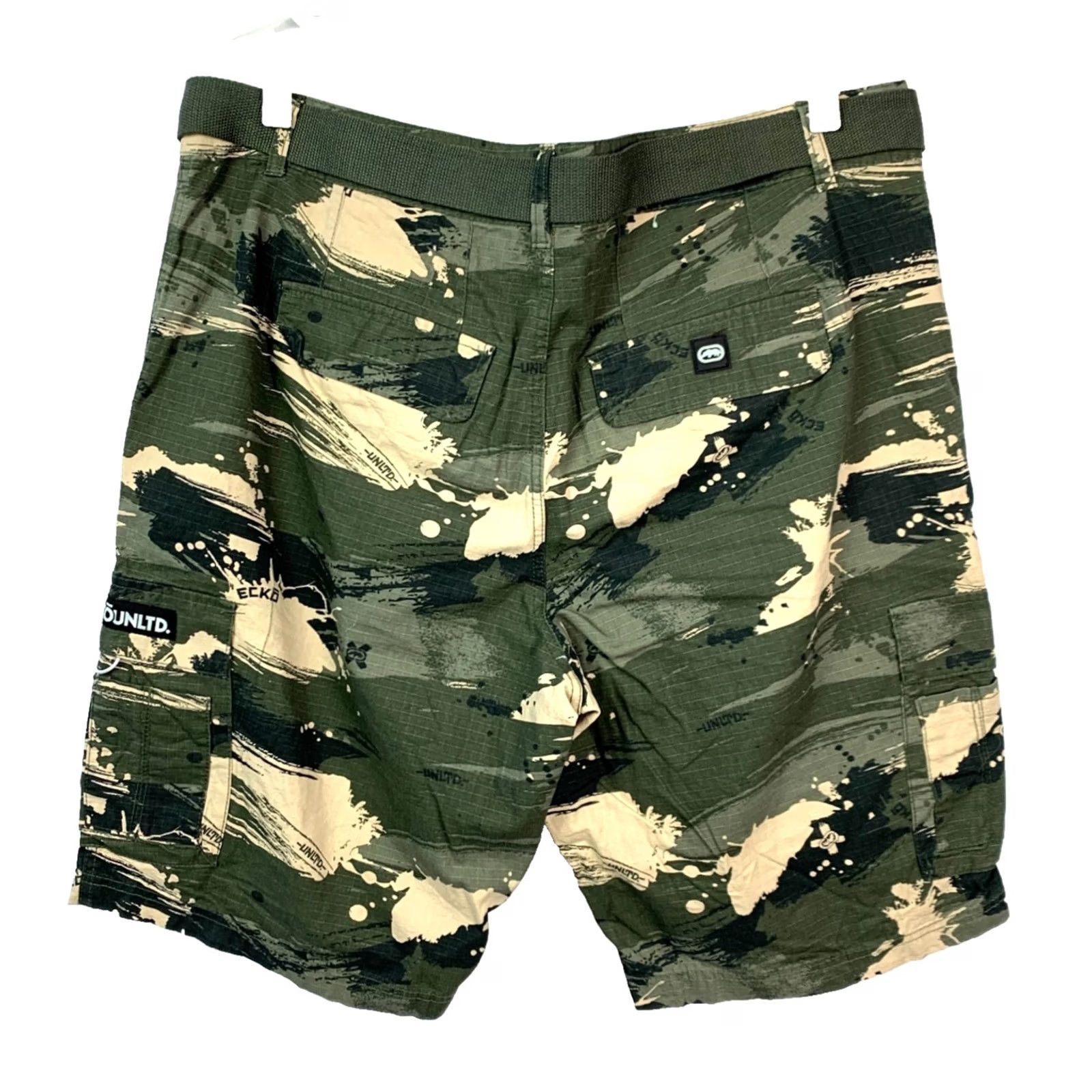 Ecko Unltd. VINTAGE Ecko Camo Belted Shorts Size US 38 / EU 54 - 4 Thumbnail