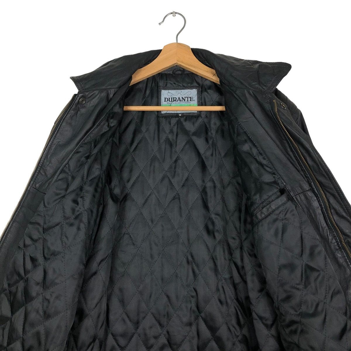 Japanese Brand 🔥VINTAGE BIKER LEATHER JACKET RACER DURANTE JAPAN Size US M / EU 48-50 / 2 - 14 Thumbnail