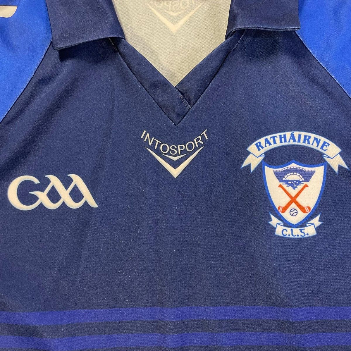 Other Blue and white rathairne 90s y2k vintage GAA jersey rugby Size US L / EU 52-54 / 3 - 7 Thumbnail