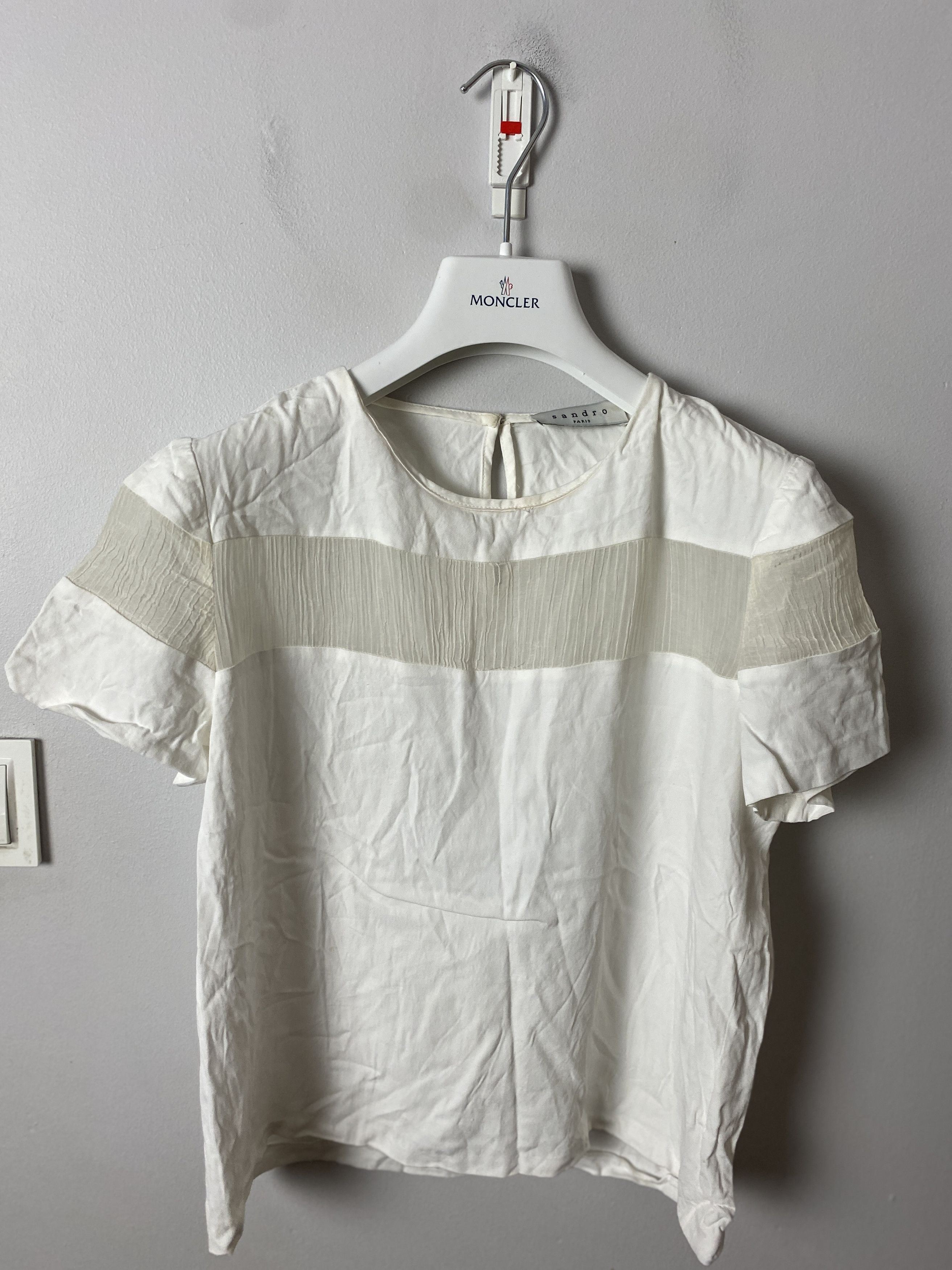 Sandro Sandro cotton viscose silk blouse Size S / US 4 / IT 40 - 1 Thumbnail