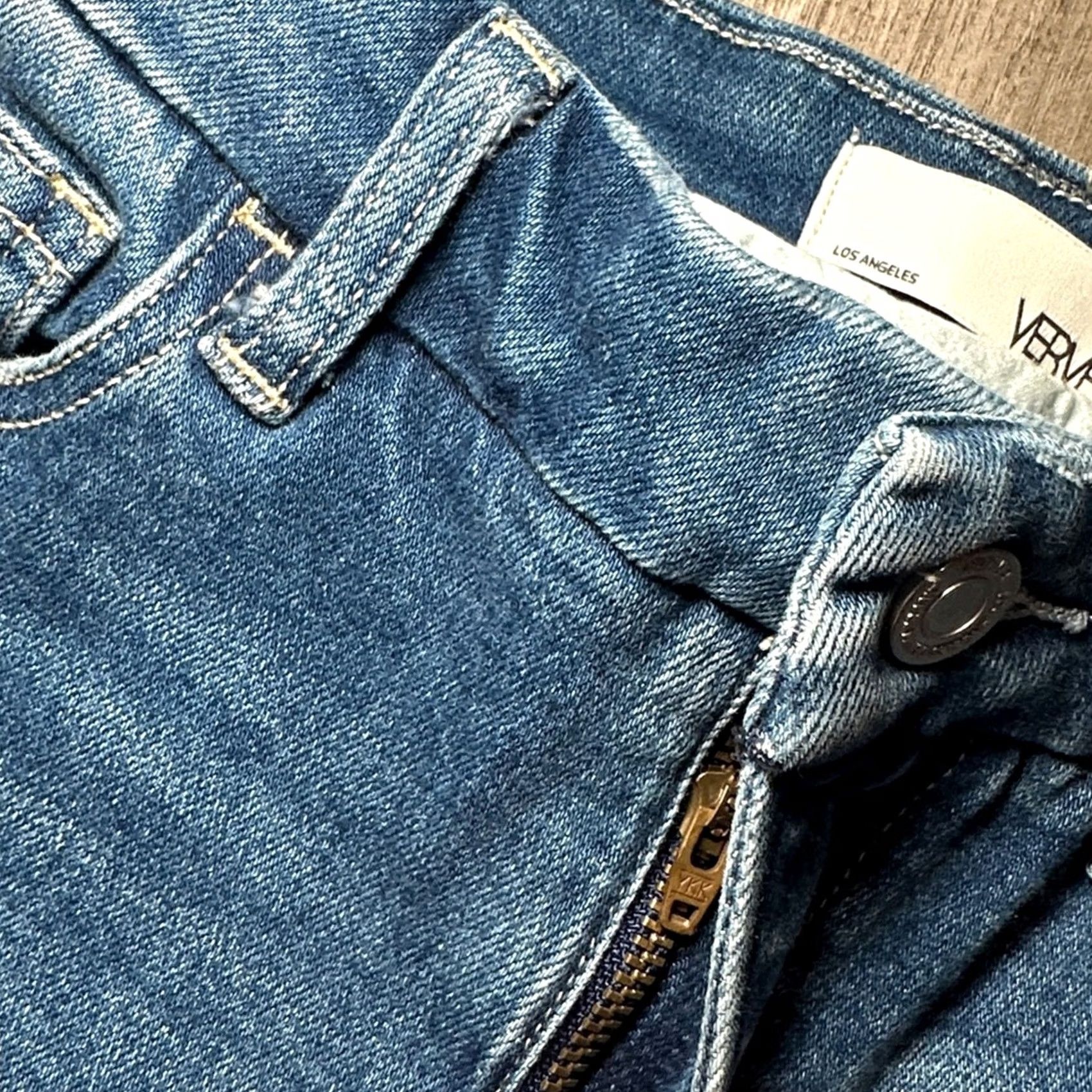 Vintage Vervet VERVET BY FLYING MONKEY Midnight in Paris Crop Raw Hem Jeans - 28 Women Blue 28 Cropped Jeans Womens 28 Size 28" / US 6 / IT 42 - 5 Thumbnail