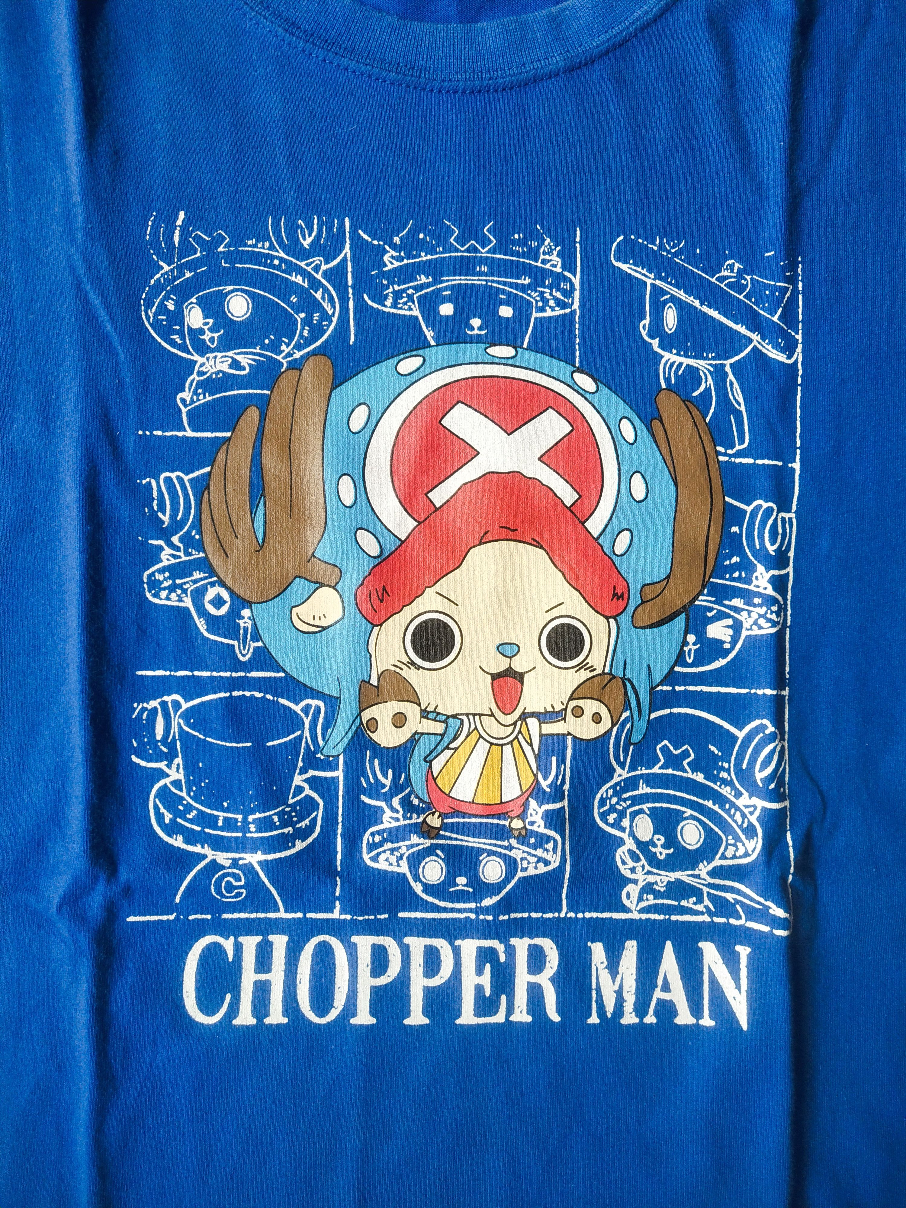 Anime Vintage One Piece Chopper Man Blue Anime Tee Size US M / EU 48-50 / 2 - 2 Thumbnail
