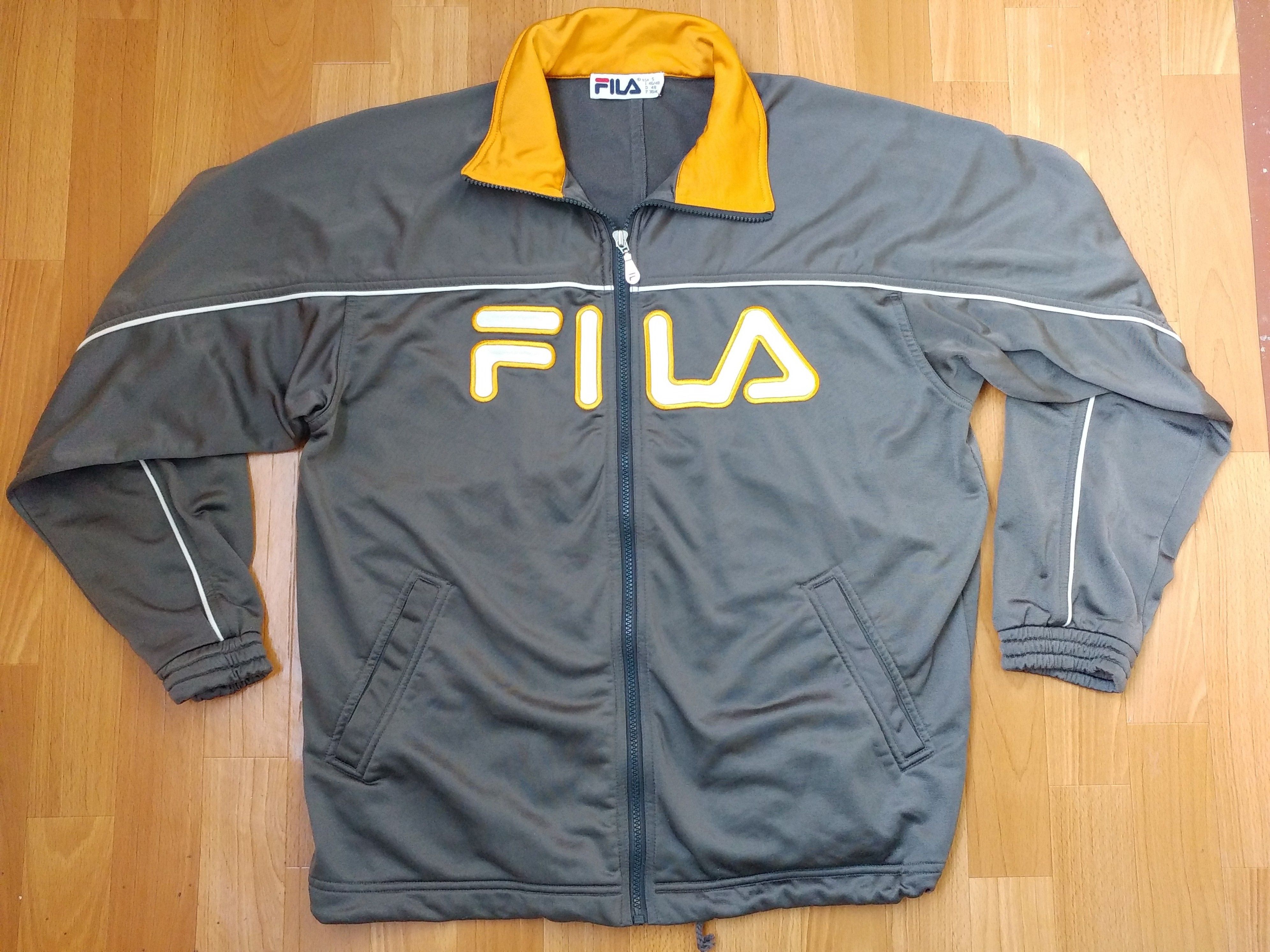 Fila × Vintage FILA jacket, gray, vintage track top, 90s hip hop, 1990s S Size US S / EU 44-46 / 1 - 1 Thumbnail