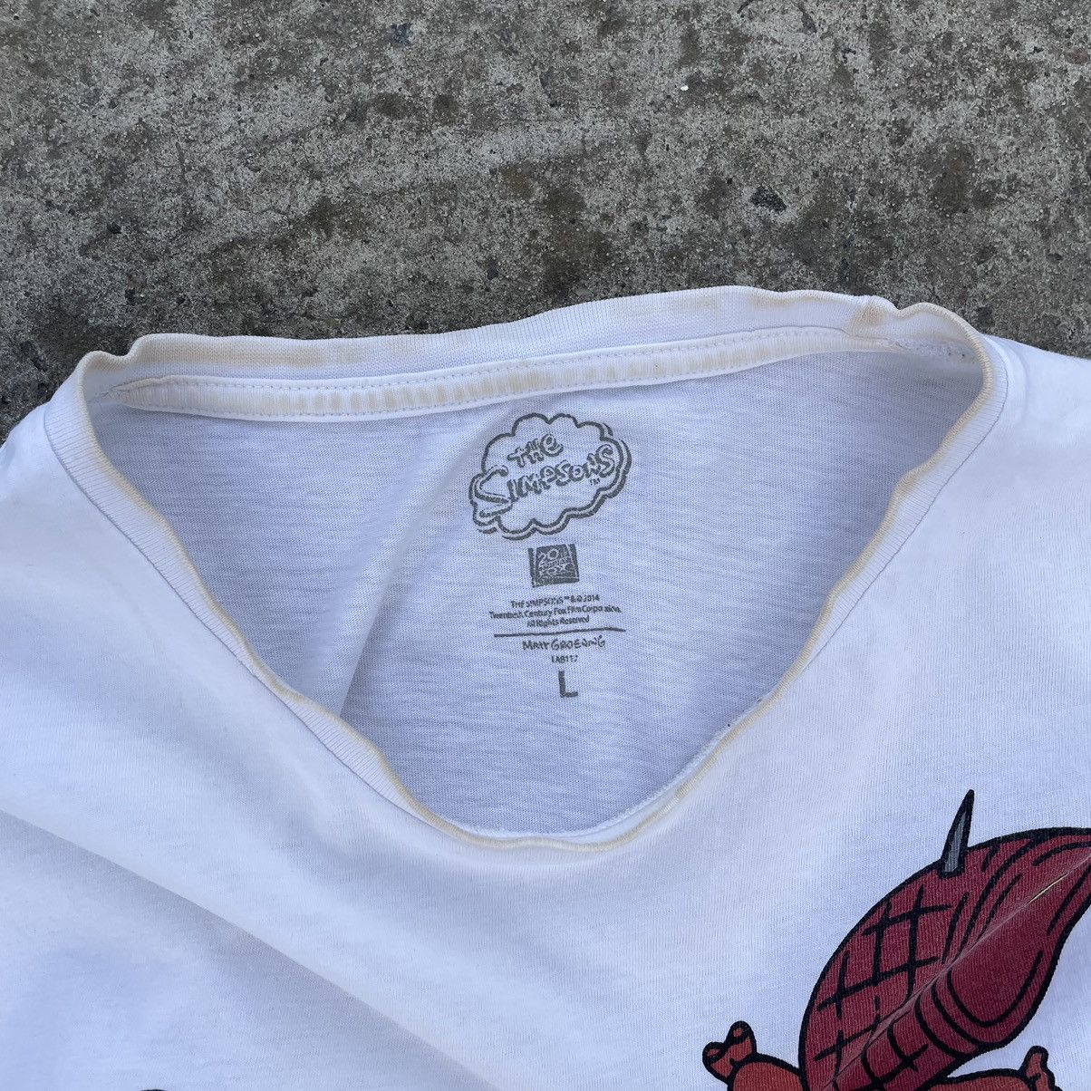 The Simpsons × Vintage Vintage T-shirts Homer The Simpson Big Logo Kiss The Cheff Size US L / EU 52-54 / 3 - 7 Thumbnail