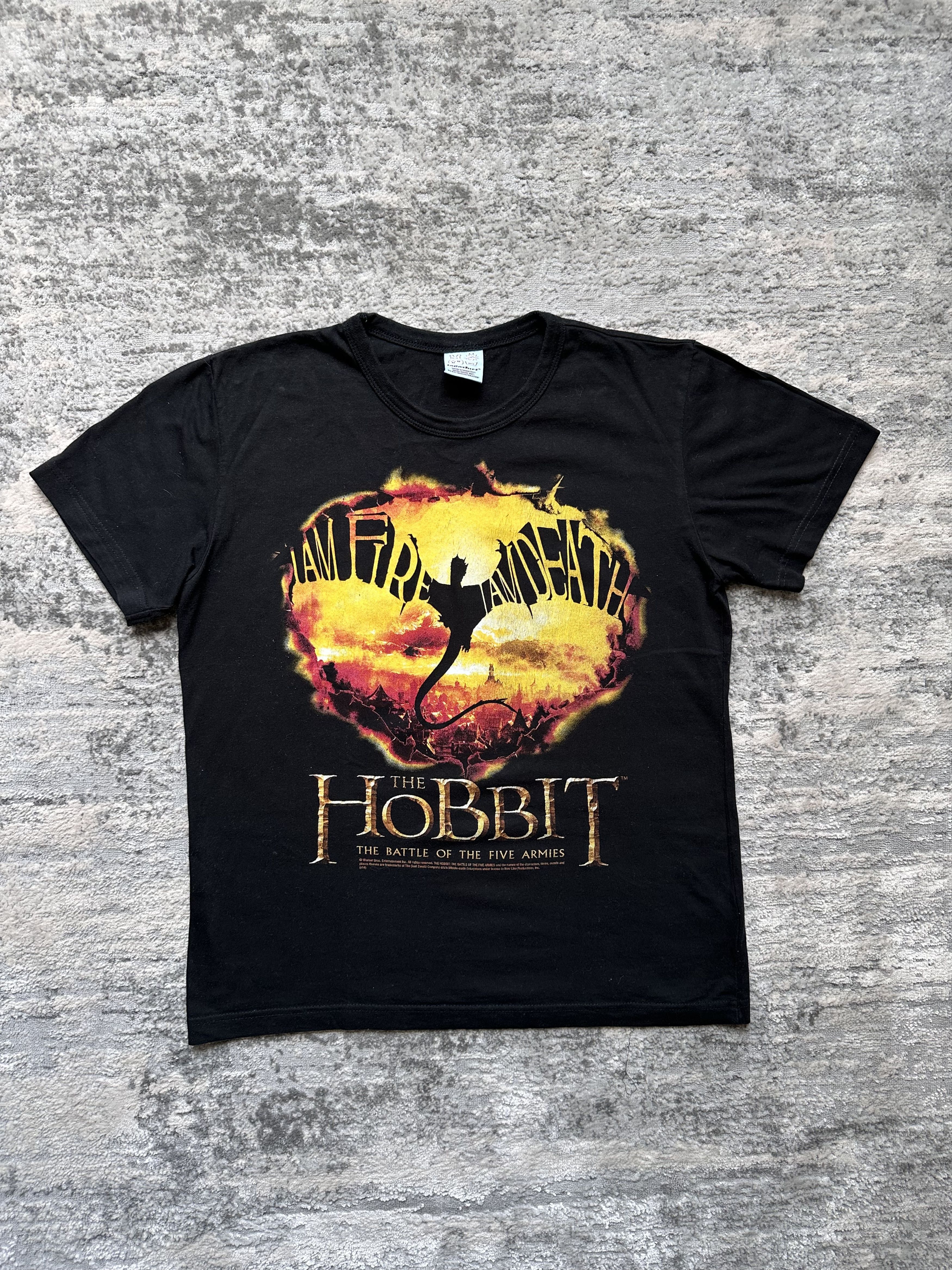 Vintage The hobbit i am fire i am death t shirt Size US M / EU 48-50 / 2 - 1 Thumbnail