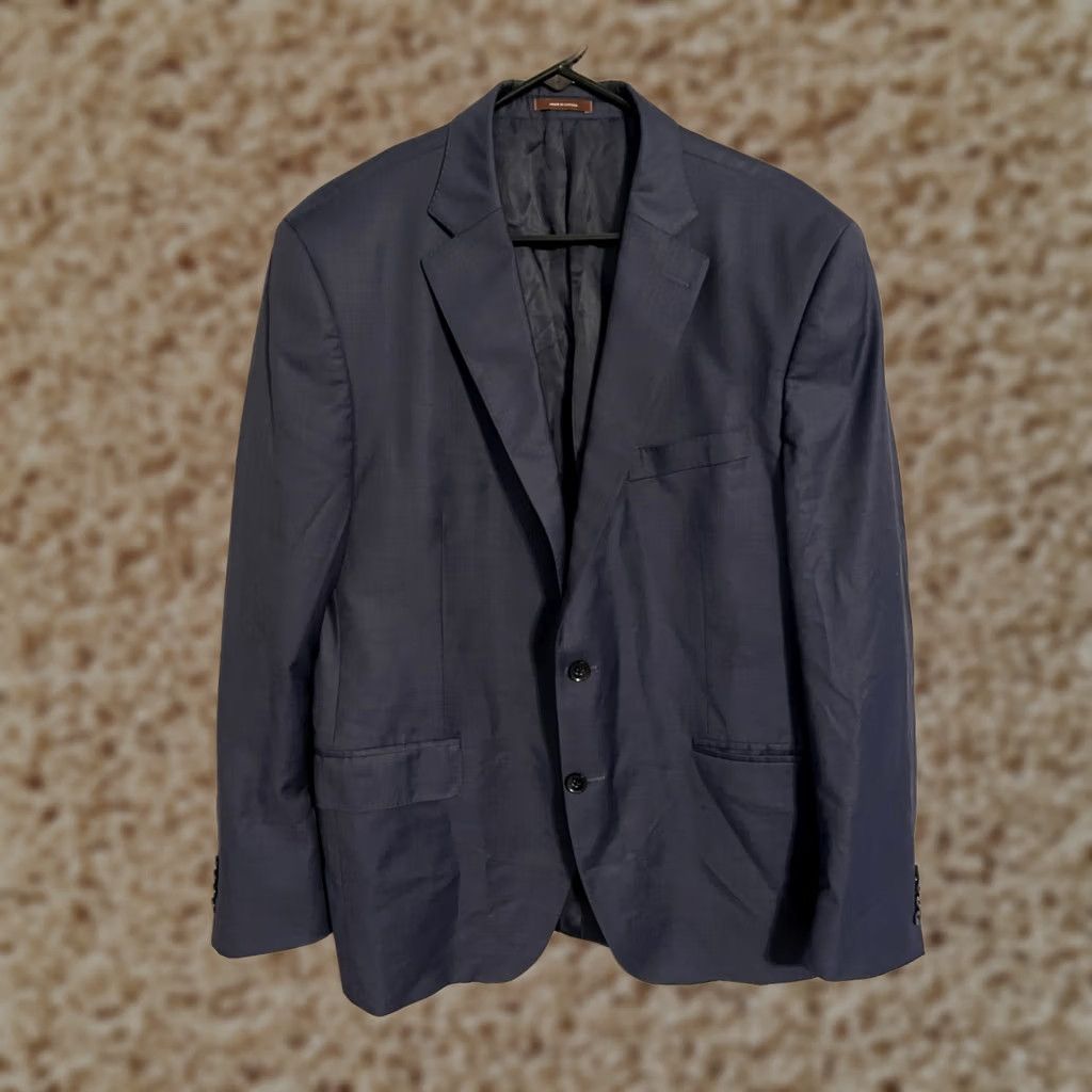 Peter Millar Peter Millar Navy Wool Suit Coat Jacket Blazer Men's 42R Union Made in Canada Size 42R - 1 Thumbnail