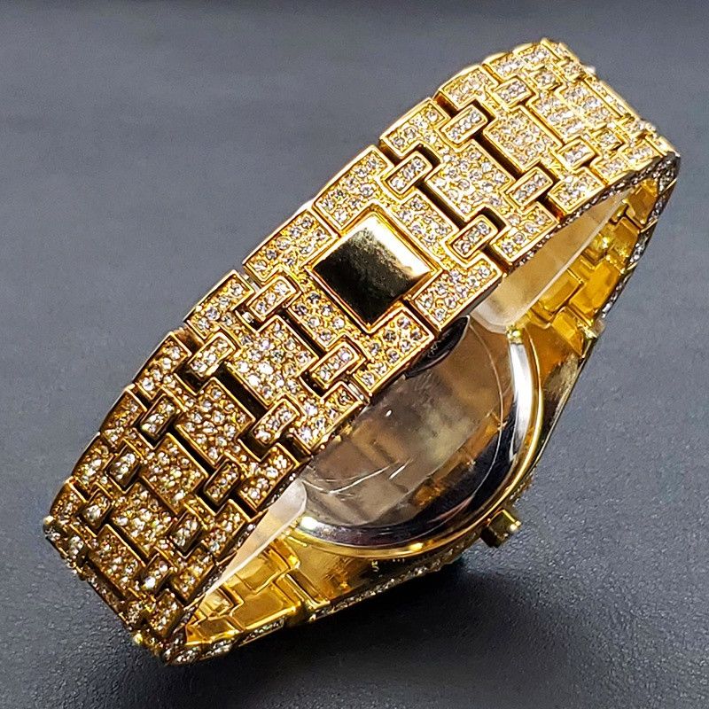 Other Luxury Full Diamond Watches For Men Hip Hop Arab Number Size ONE SIZE - 3 Thumbnail